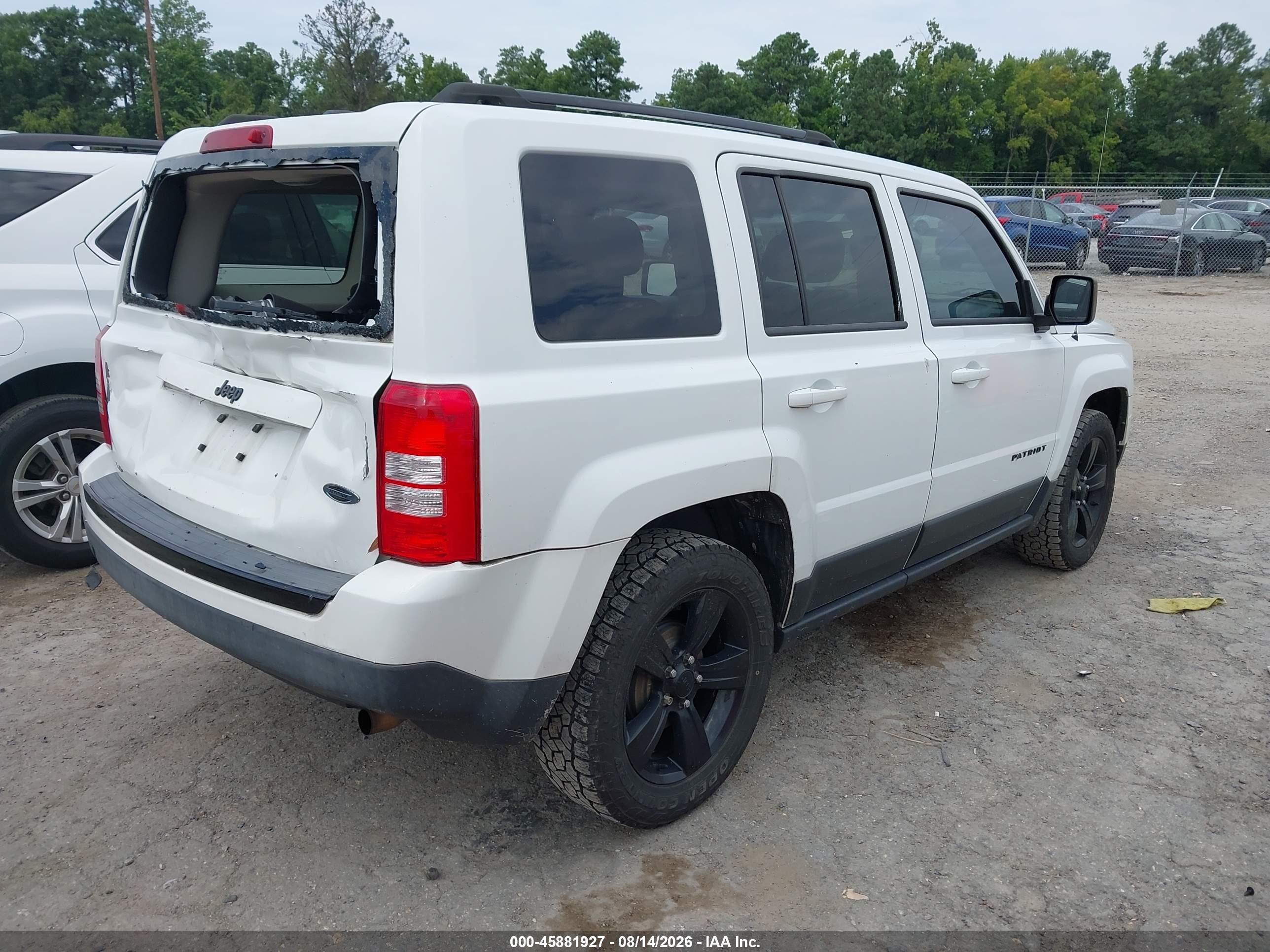 2015 Jeep Patriot Altitude Edition White vin: 1C4NJPBA2FD156947
