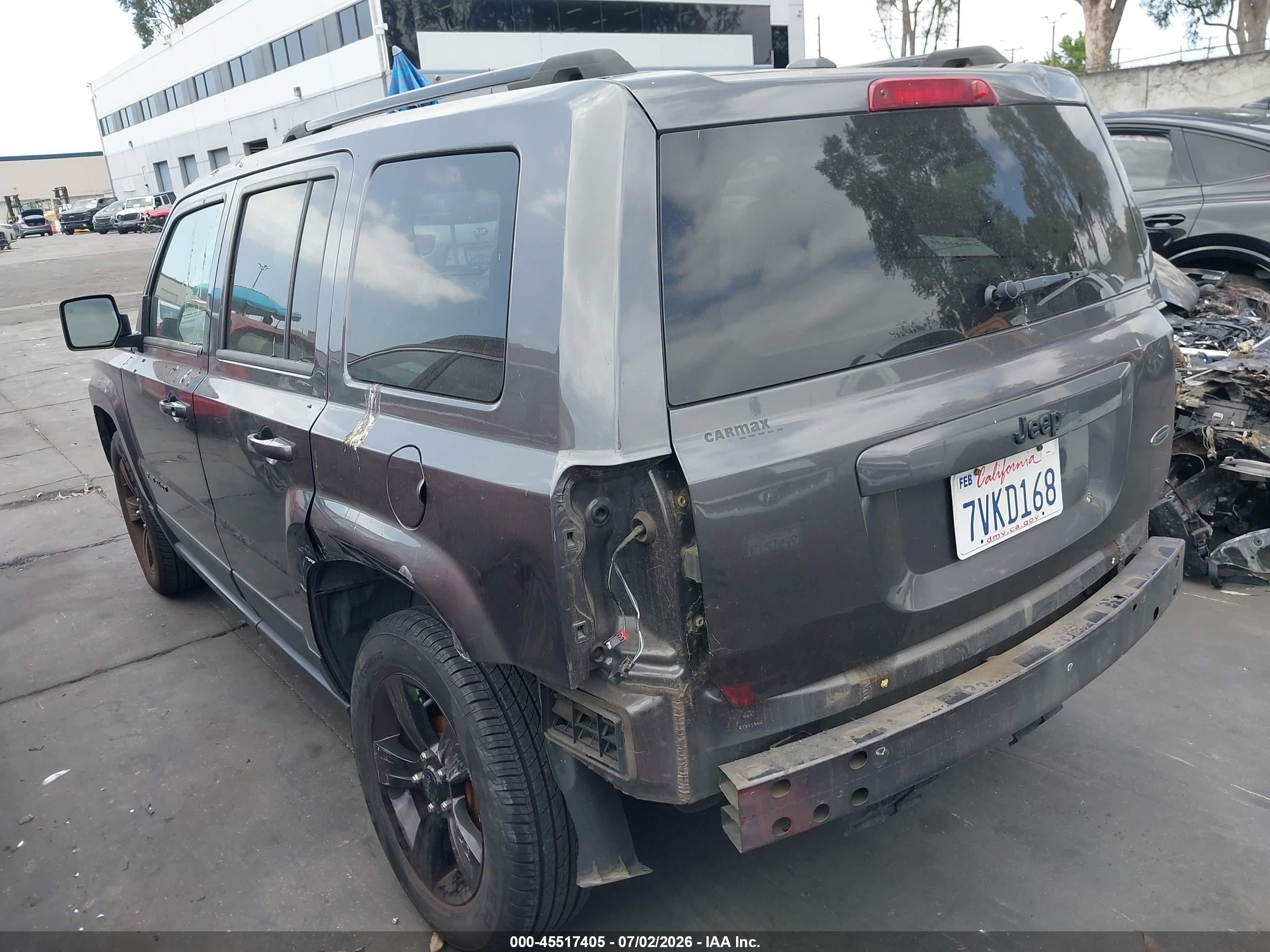 2015 Jeep Patriot Altitude Edition Gray vin: 1C4NJPBA2FD210960