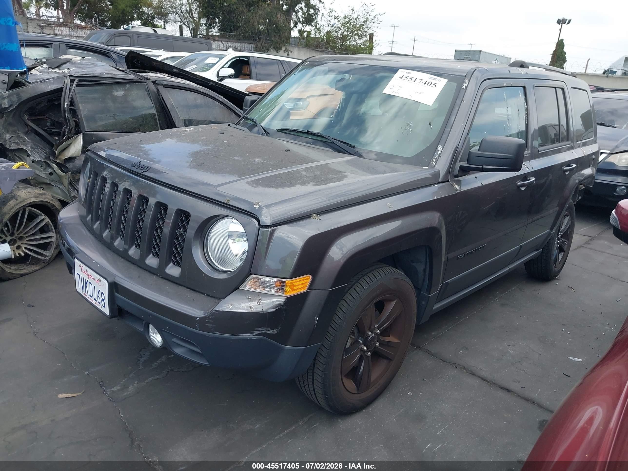 2015 Jeep Patriot Altitude Edition Gray vin: 1C4NJPBA2FD210960