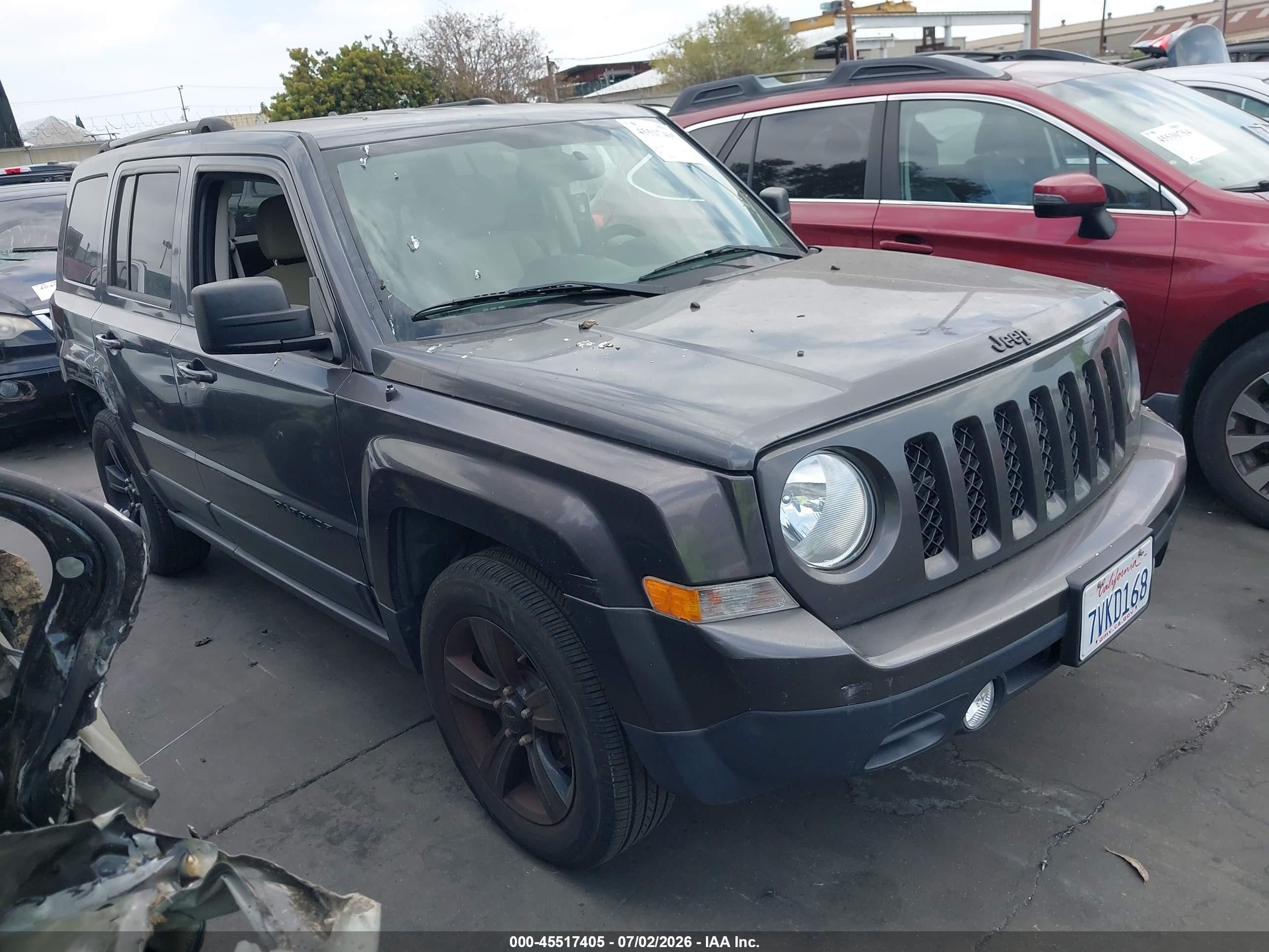 2015 Jeep Patriot Altitude Edition Gray vin: 1C4NJPBA2FD210960