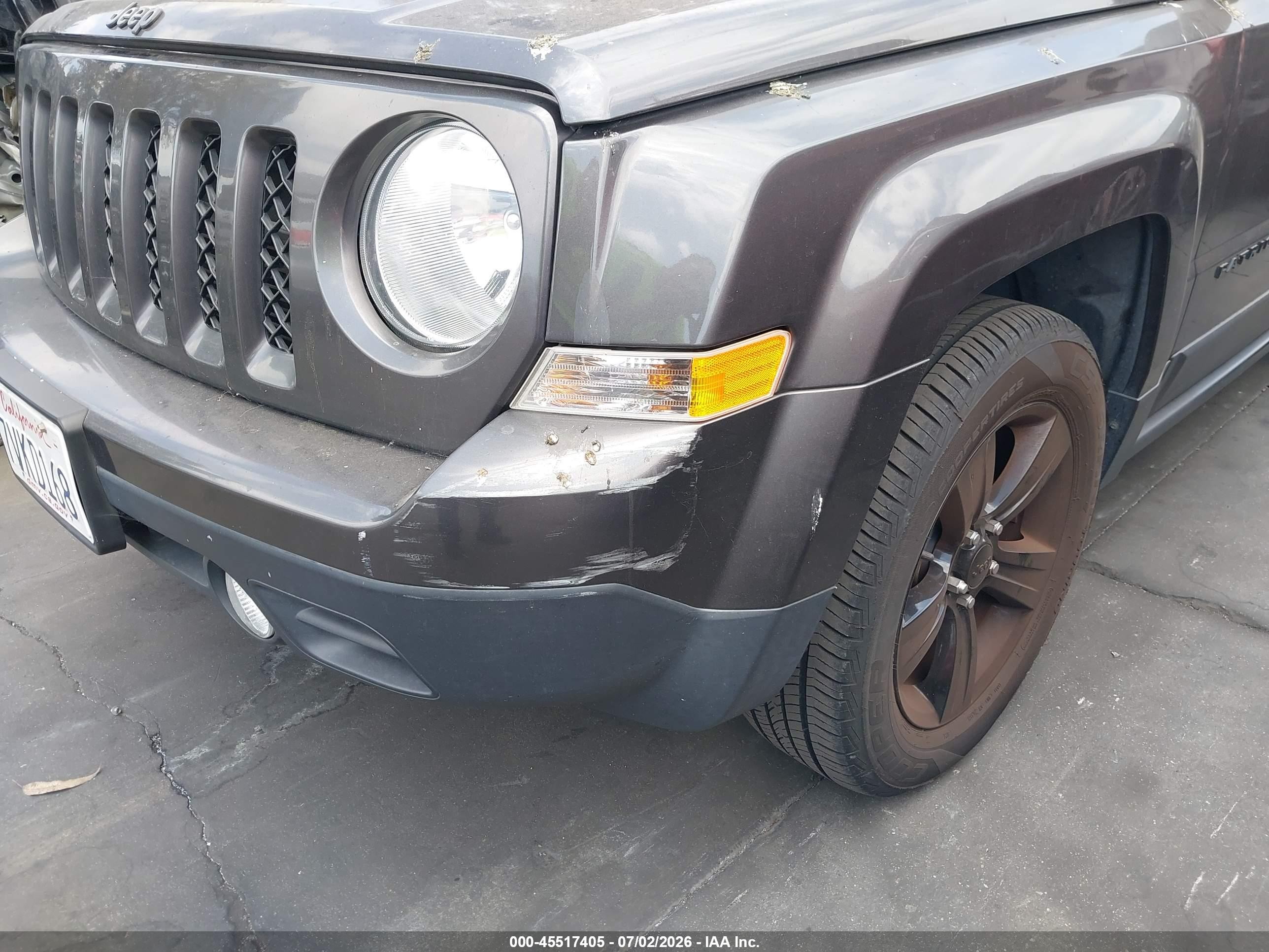 2015 Jeep Patriot Altitude Edition Gray vin: 1C4NJPBA2FD210960