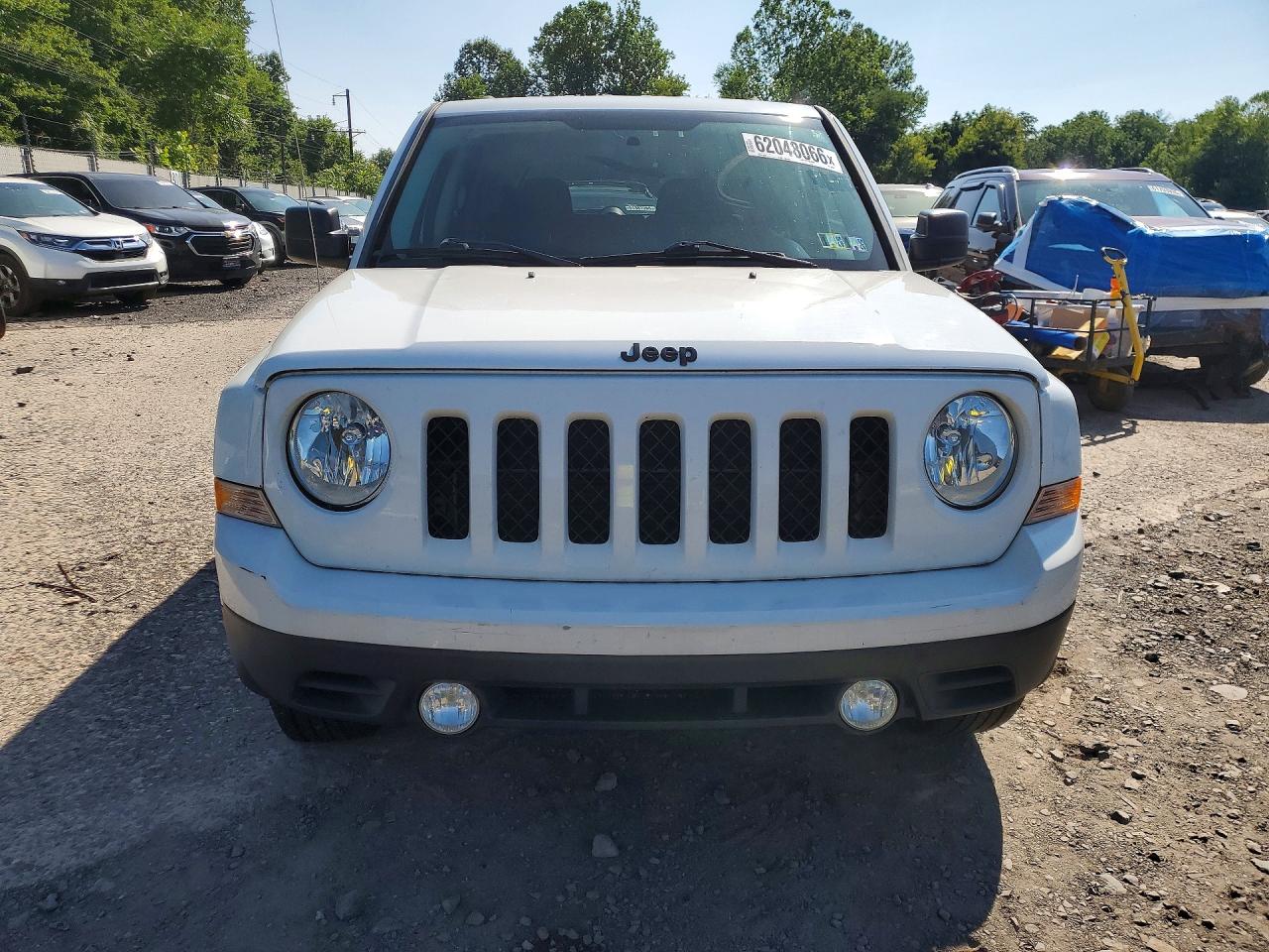2015 Jeep Patriot Sport White vin: 1C4NJPBA2FD389842