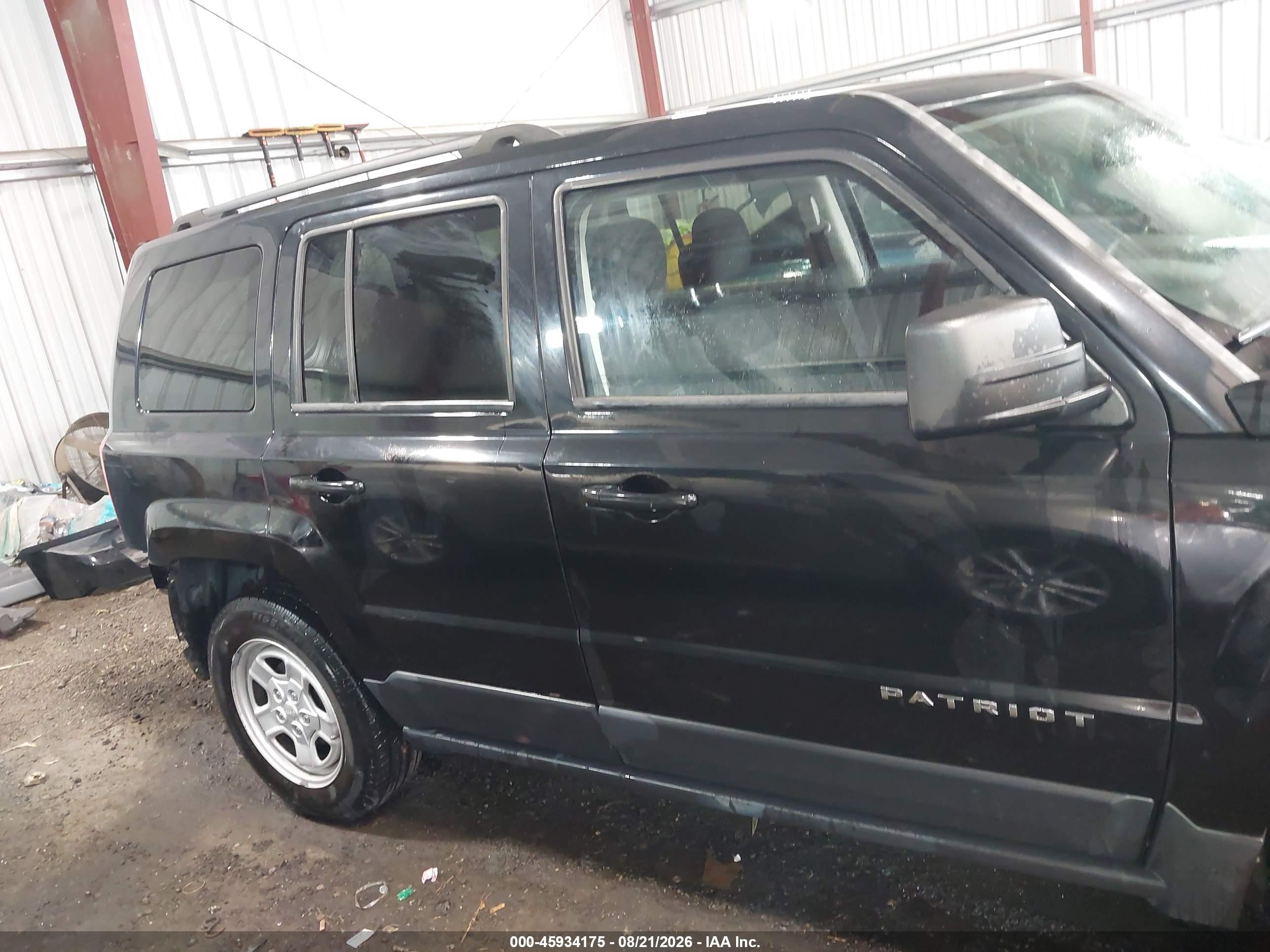 2016 Jeep Patriot Sport Black vin: 1C4NJPBA2GD513531