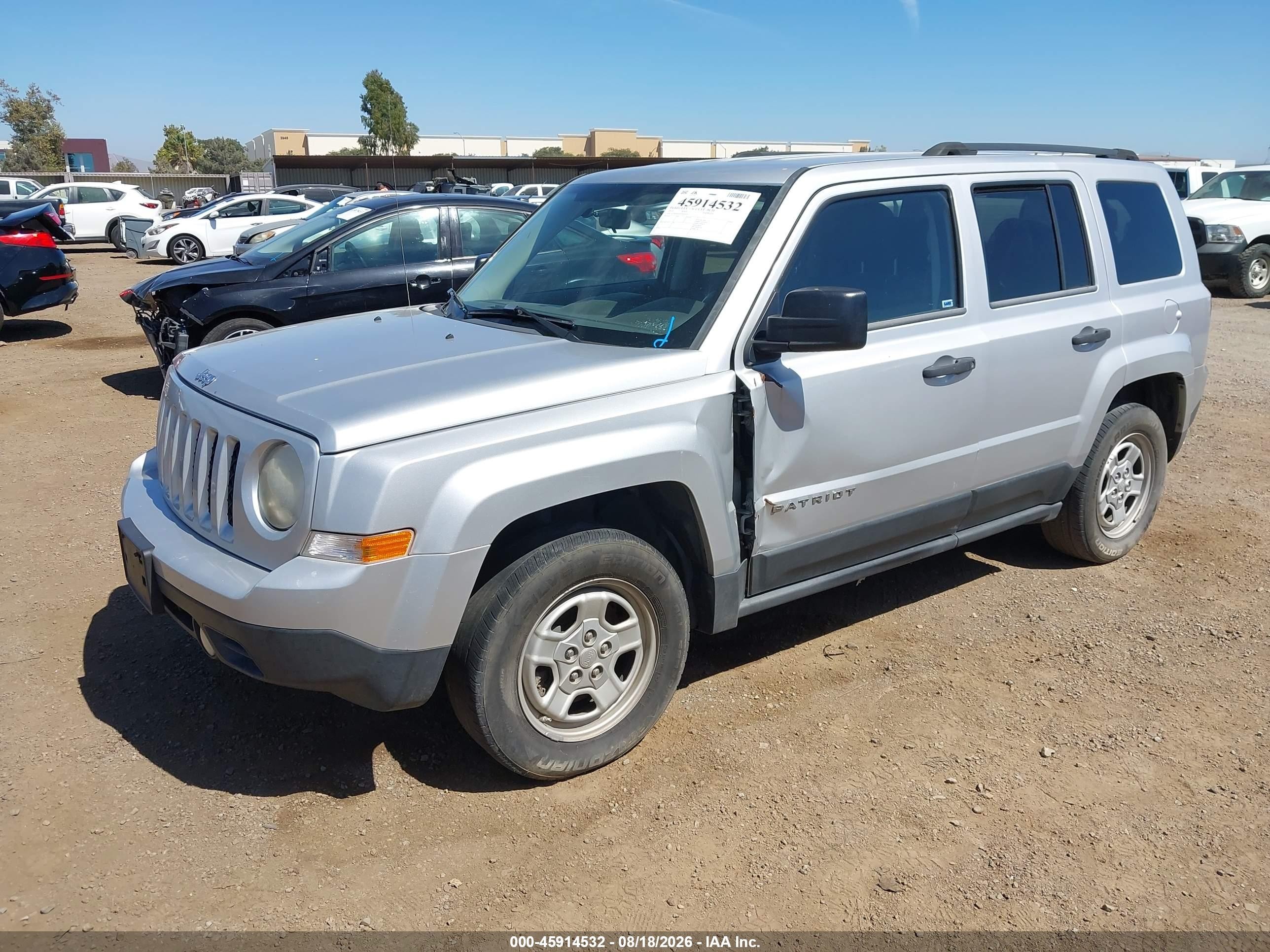 2012 Jeep Patriot Sport Silver vin: 1C4NJPBA3CD542319