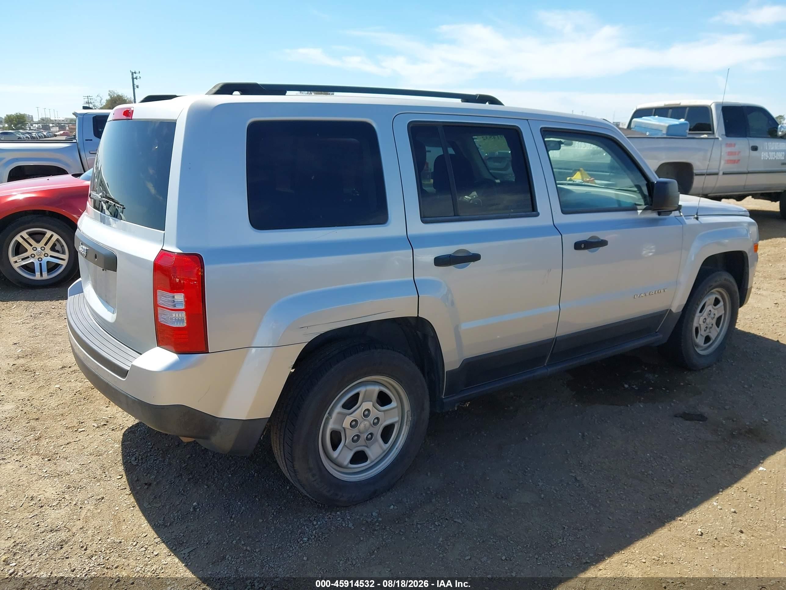 2012 Jeep Patriot Sport Silver vin: 1C4NJPBA3CD542319