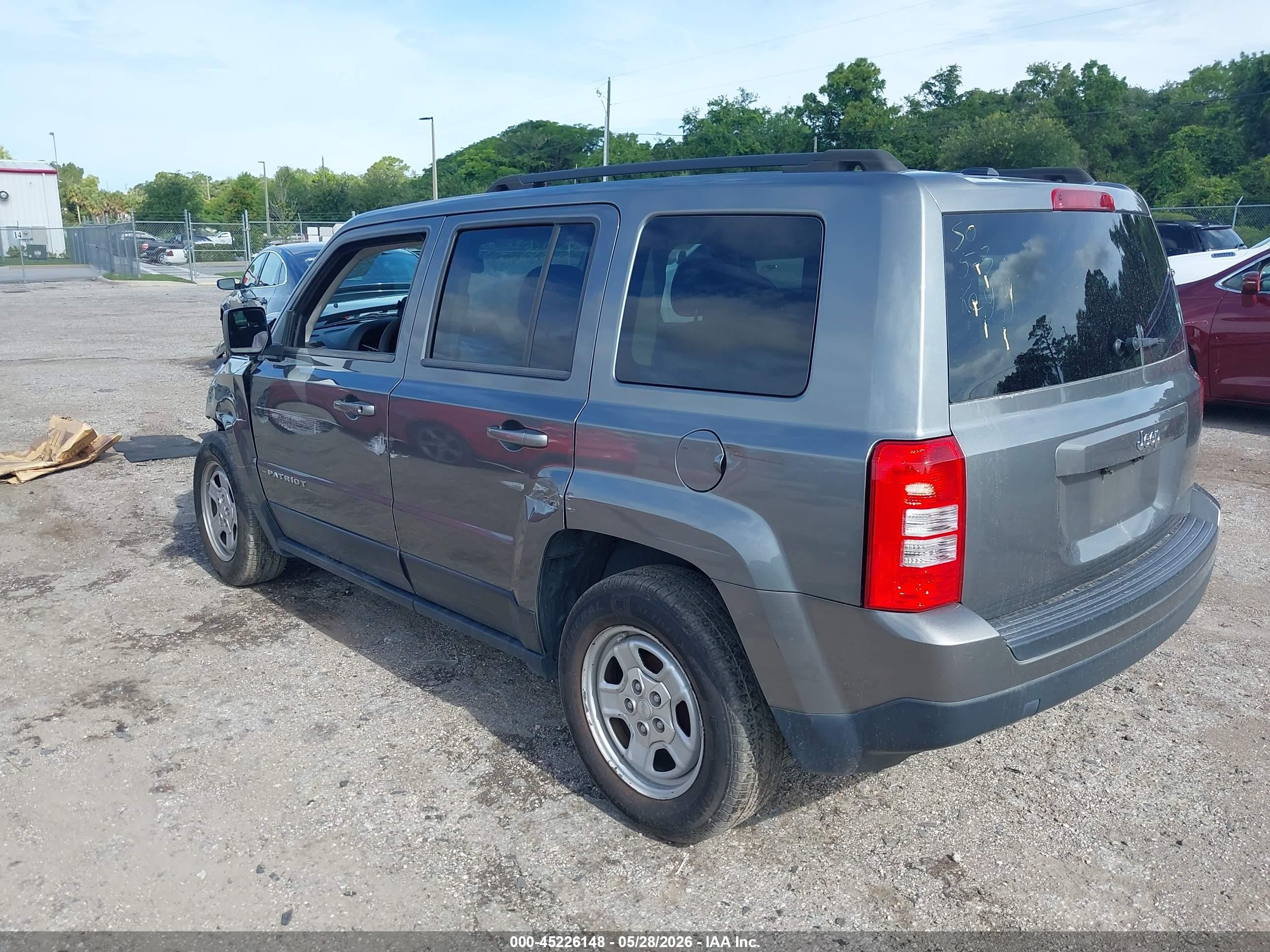 2012 Jeep Patriot Sport Gray vin: 1C4NJPBA3CD640153