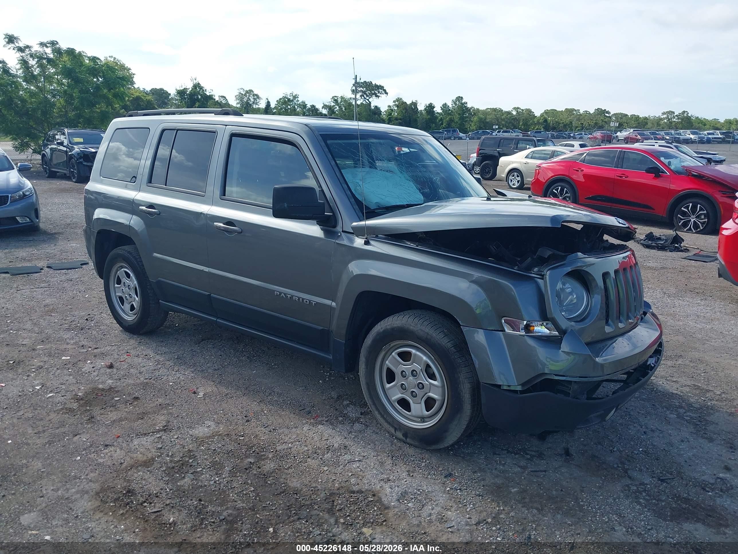 2012 Jeep Patriot Sport Gray vin: 1C4NJPBA3CD640153