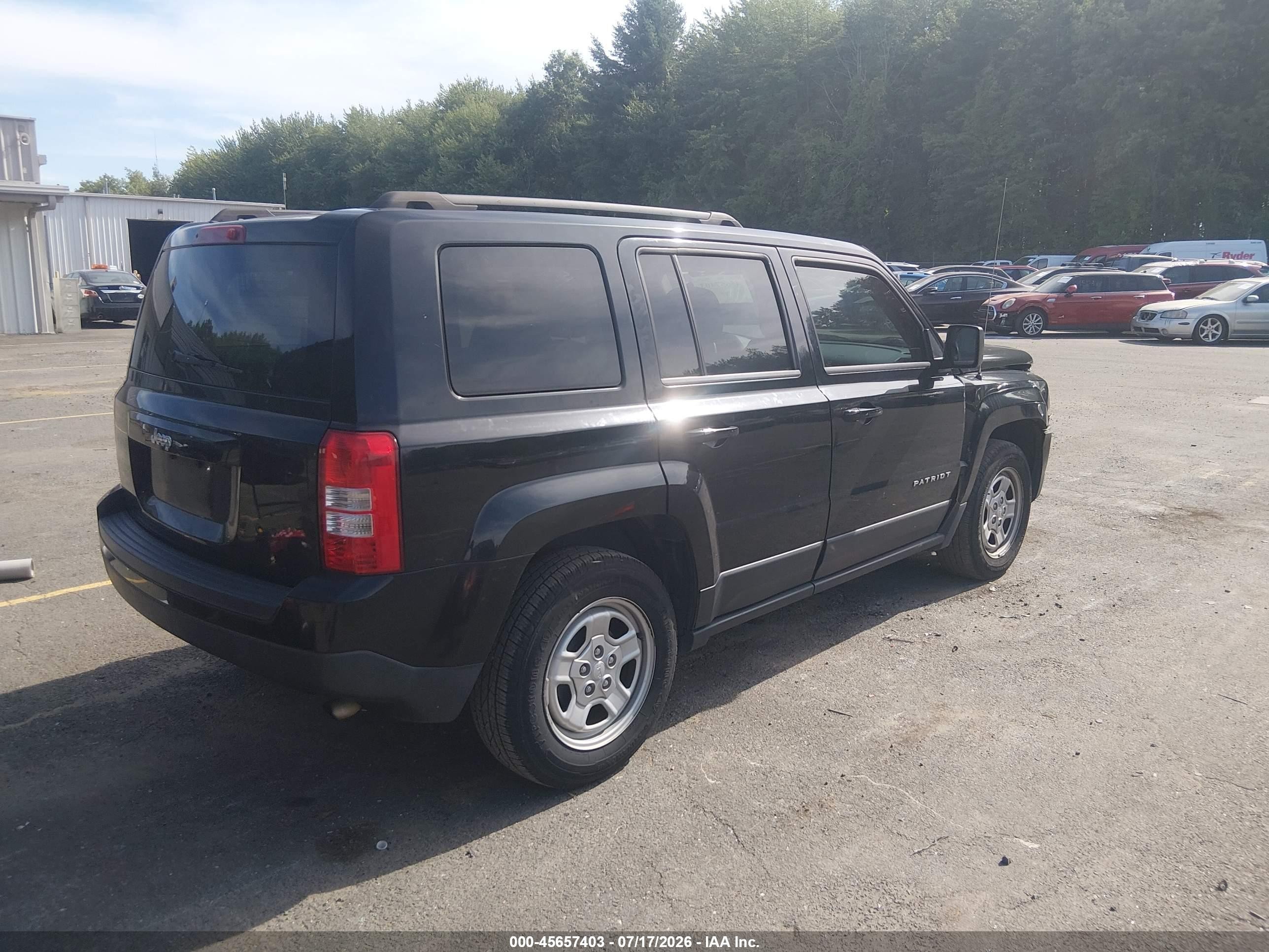 2013 Jeep Patriot Sport Black vin: 1C4NJPBA3DD213217