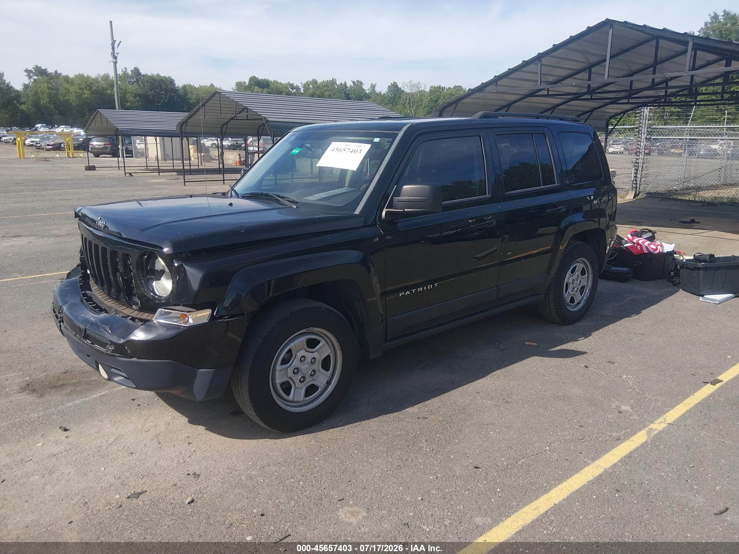 2013 Jeep Patriot Sport Black vin: 1C4NJPBA3DD213217