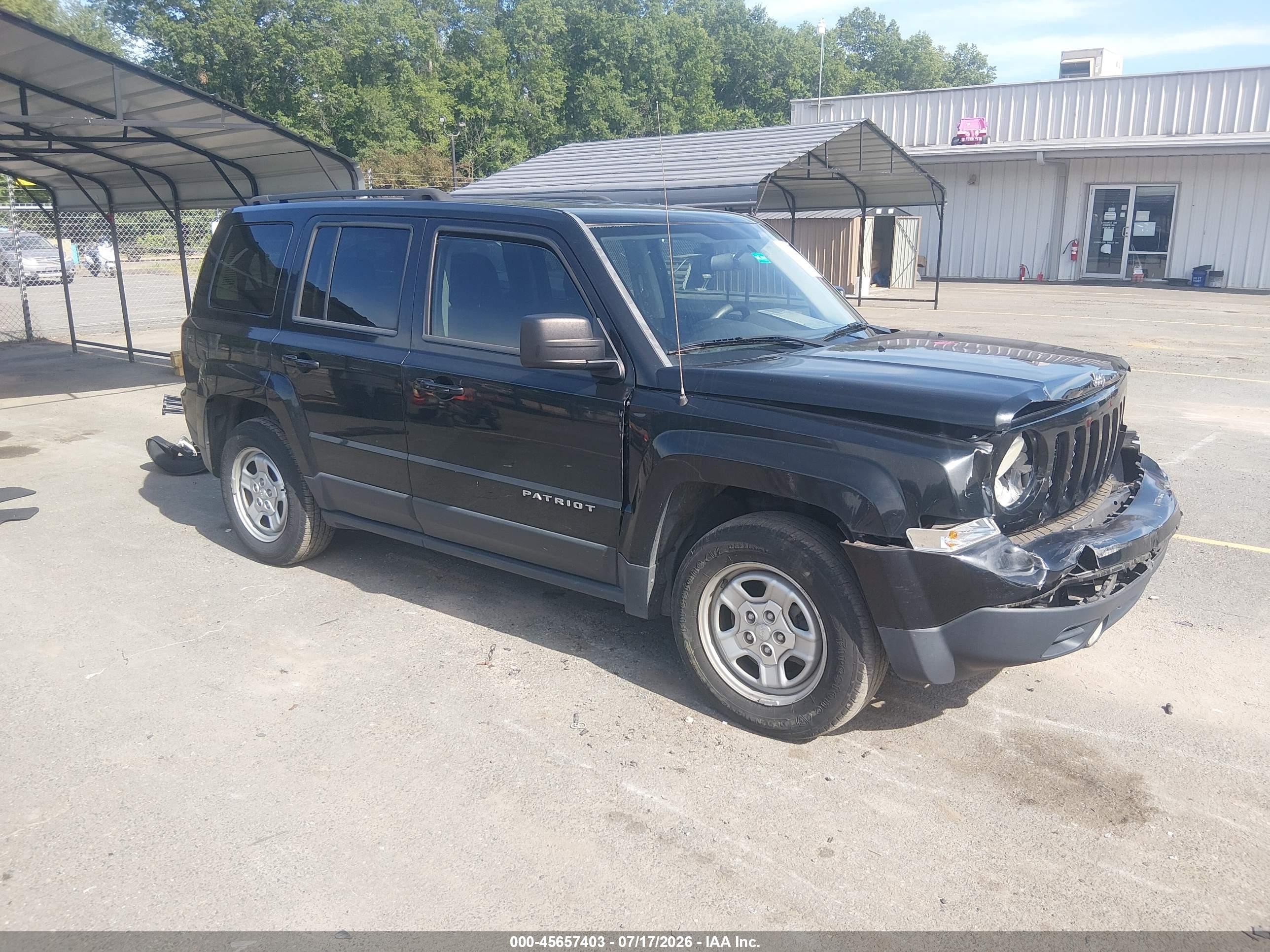 2013 Jeep Patriot Sport Black vin: 1C4NJPBA3DD213217