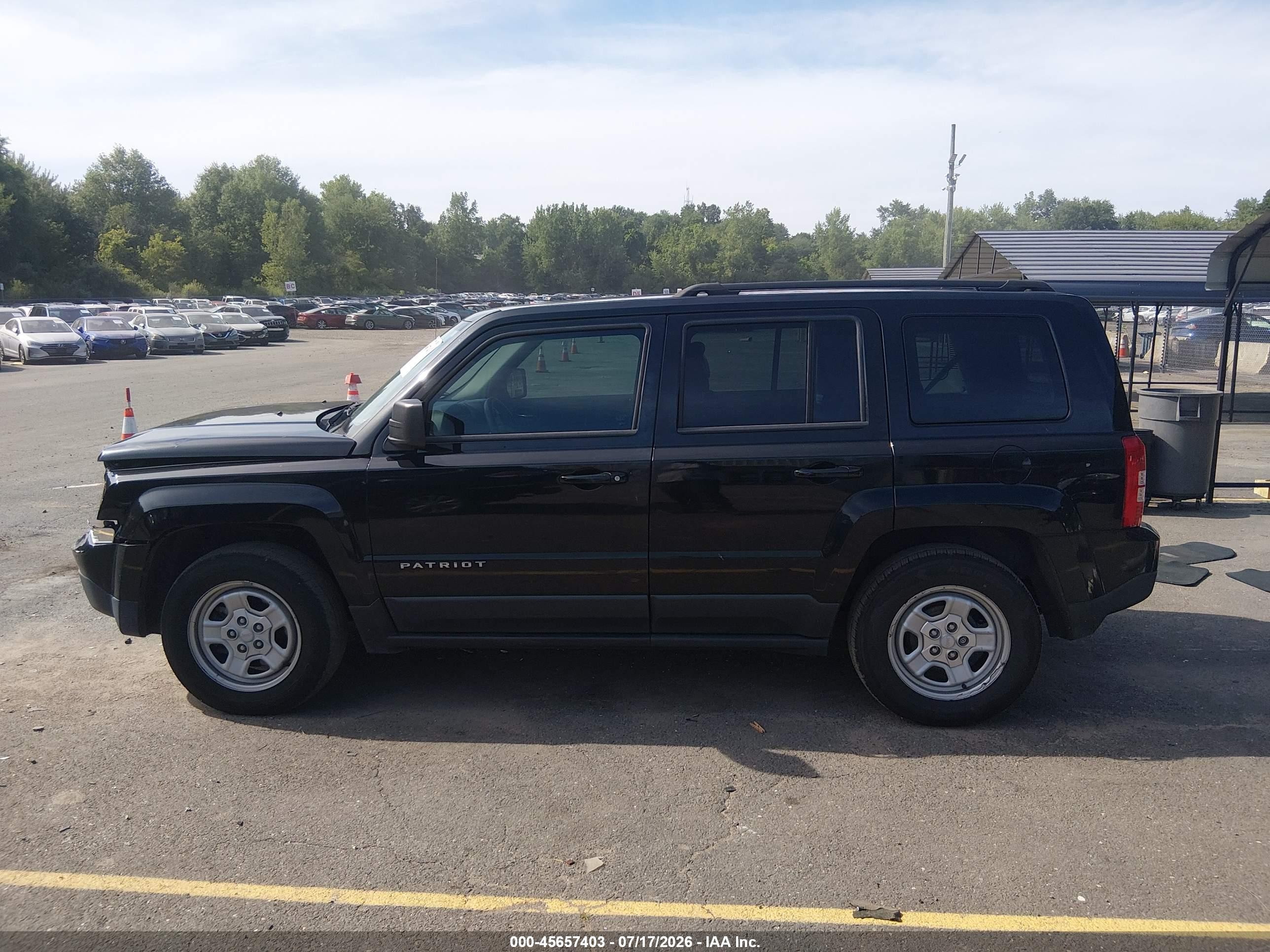2013 Jeep Patriot Sport Black vin: 1C4NJPBA3DD213217