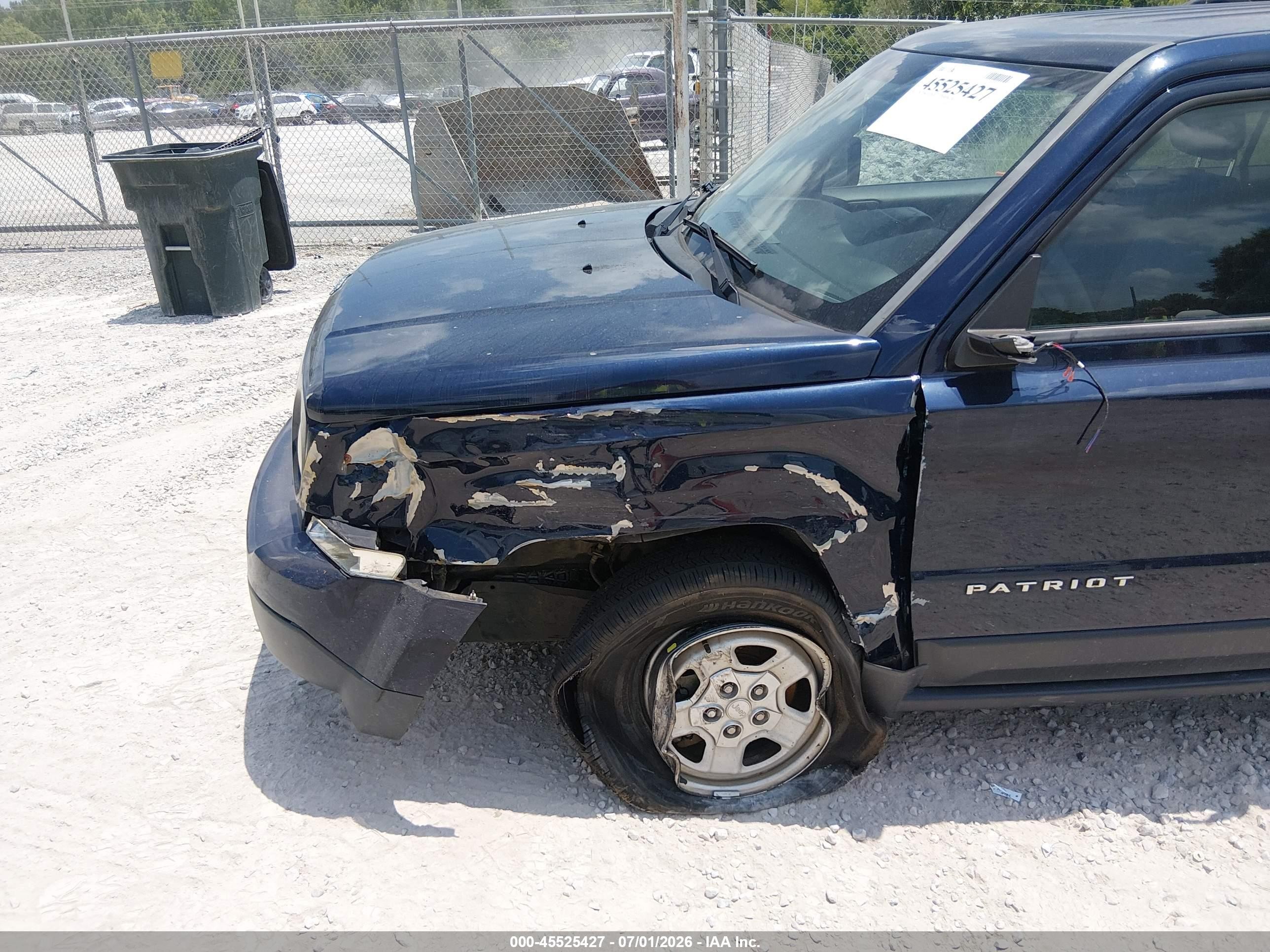 2014 Jeep Patriot Sport Blue vin: 1C4NJPBA3ED690747