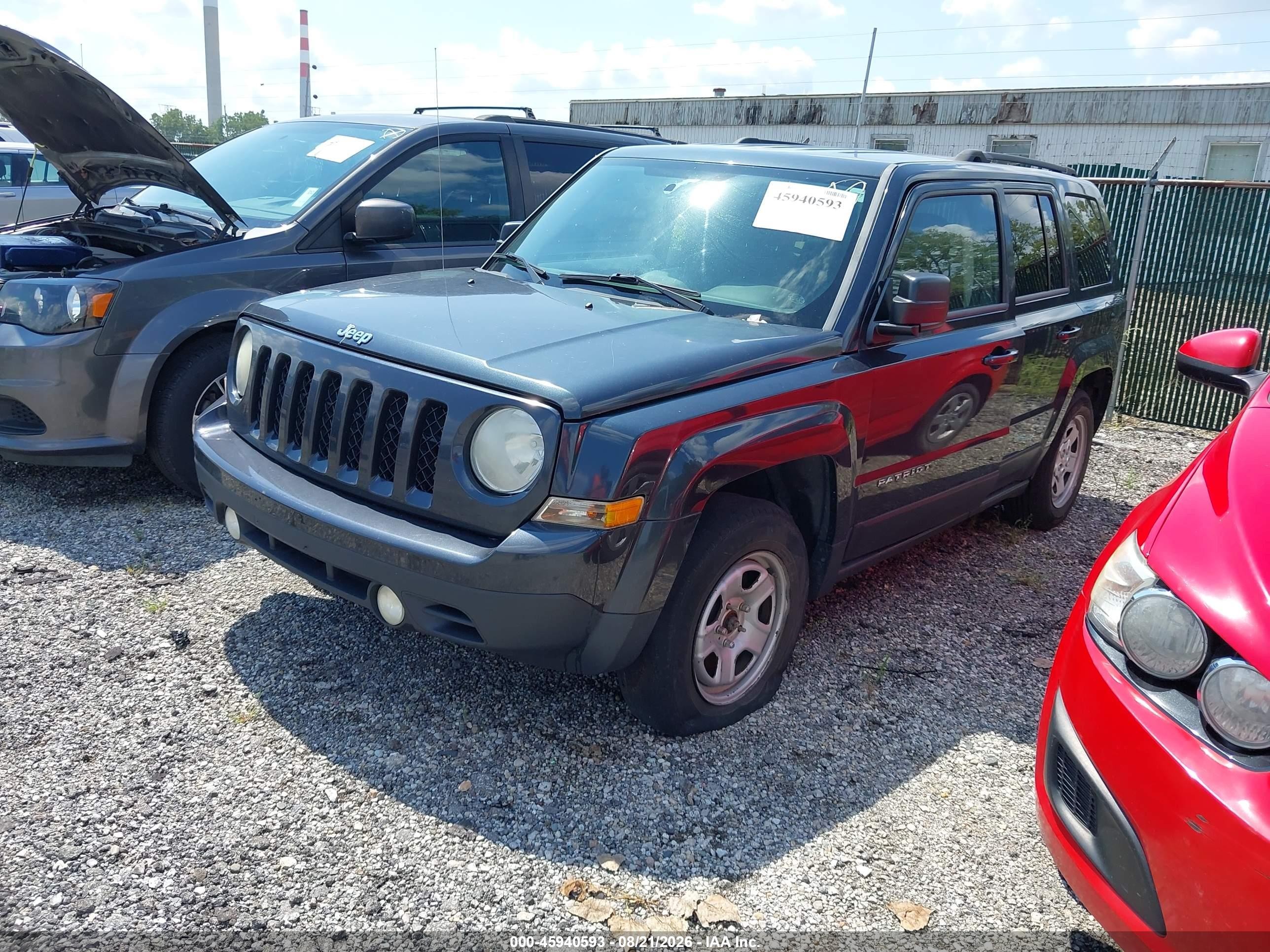 2014 Jeep Patriot Sport Gray vin: 1C4NJPBA3ED709183