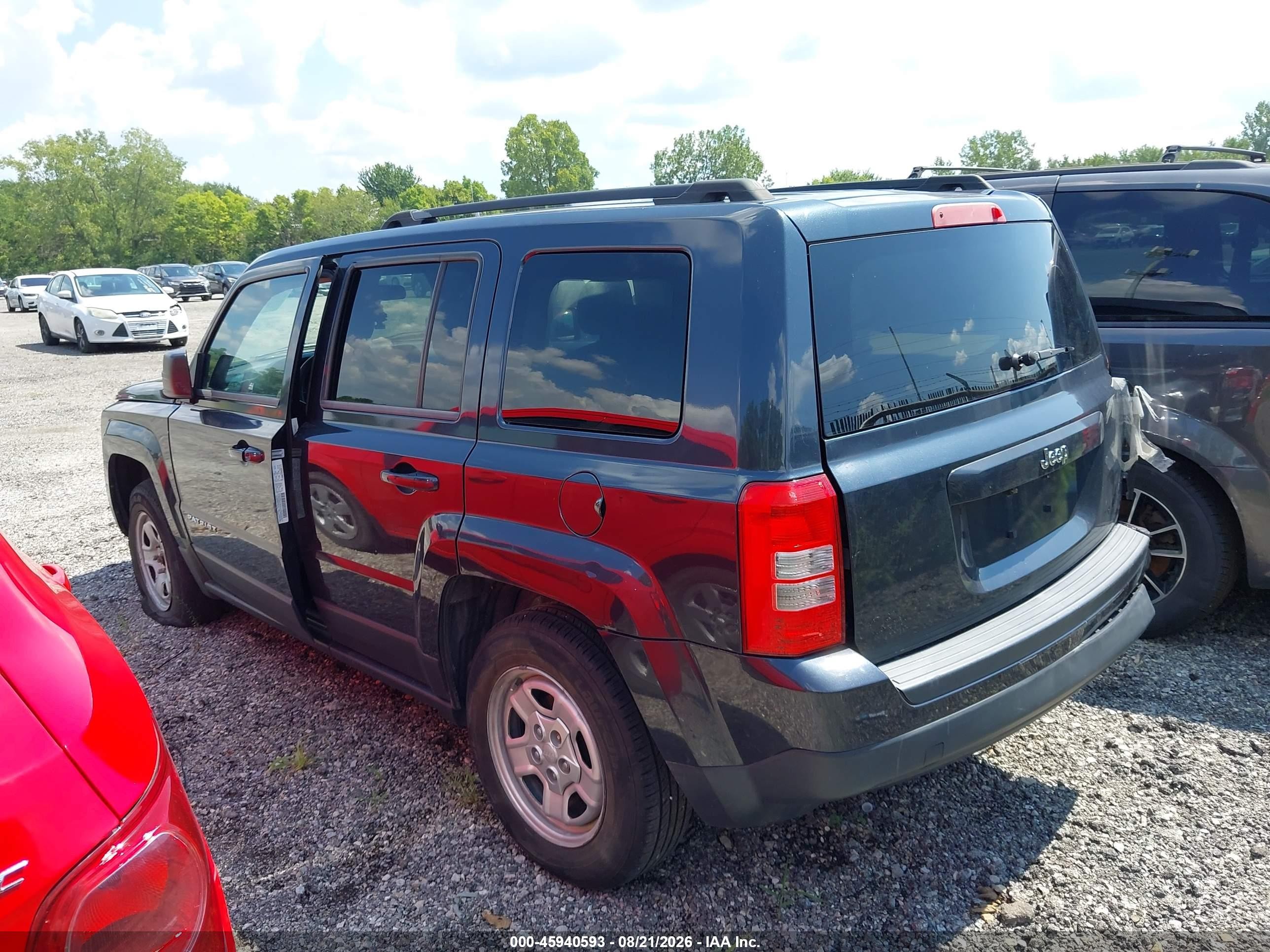 2014 Jeep Patriot Sport Gray vin: 1C4NJPBA3ED709183
