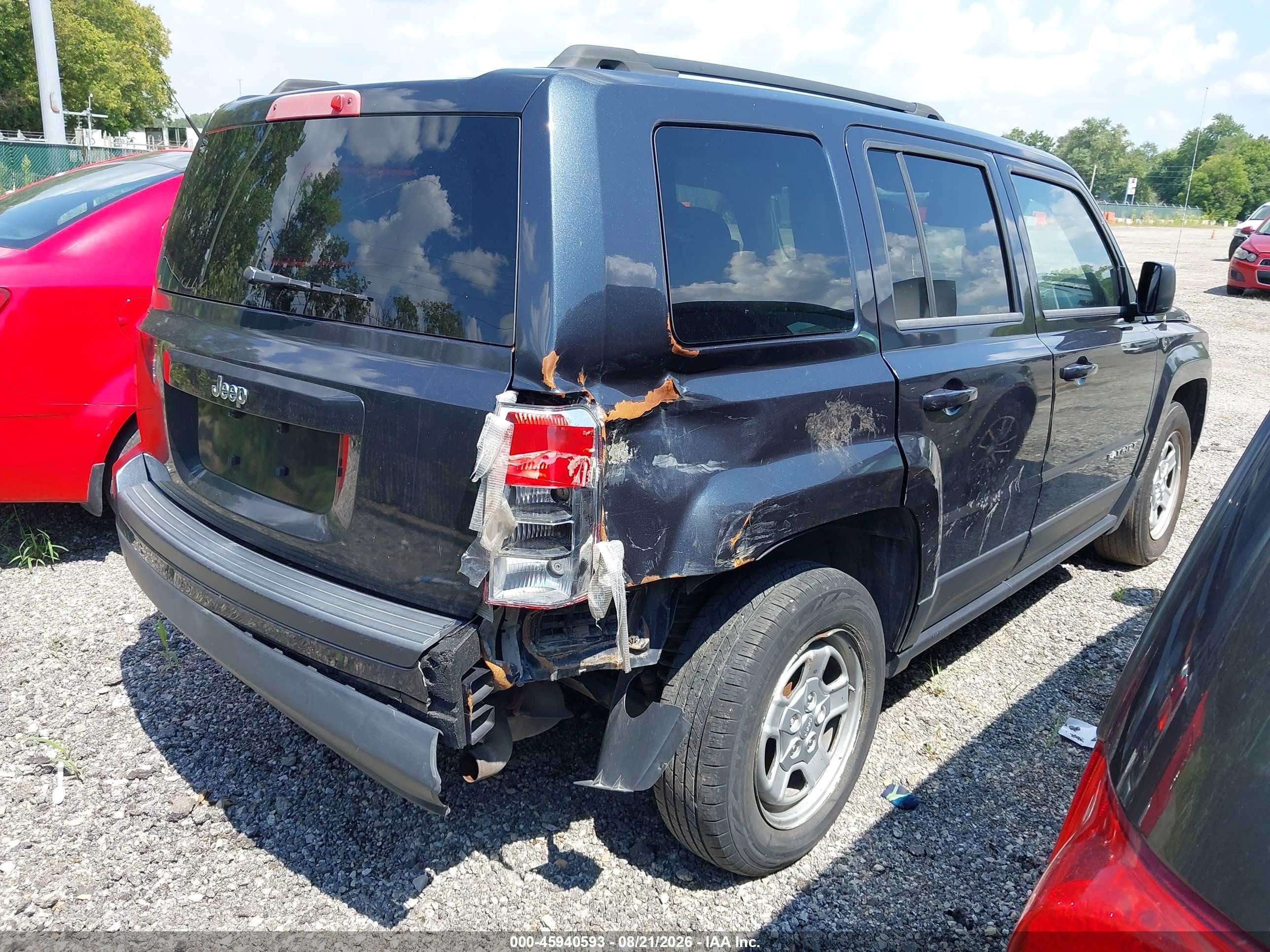 2014 Jeep Patriot Sport Gray vin: 1C4NJPBA3ED709183