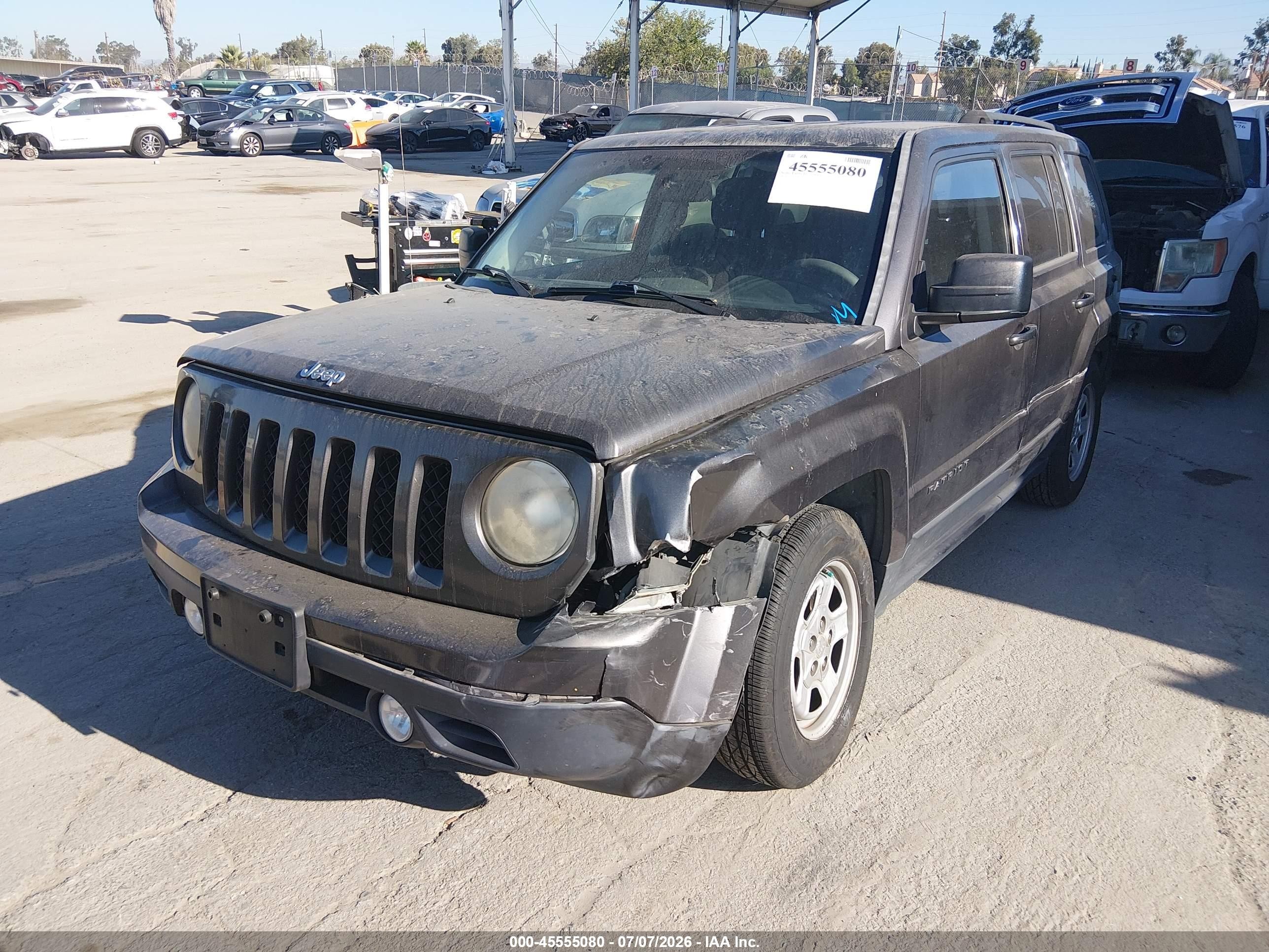 2014 Jeep Patriot Sport Gray vin: 1C4NJPBA3ED844647