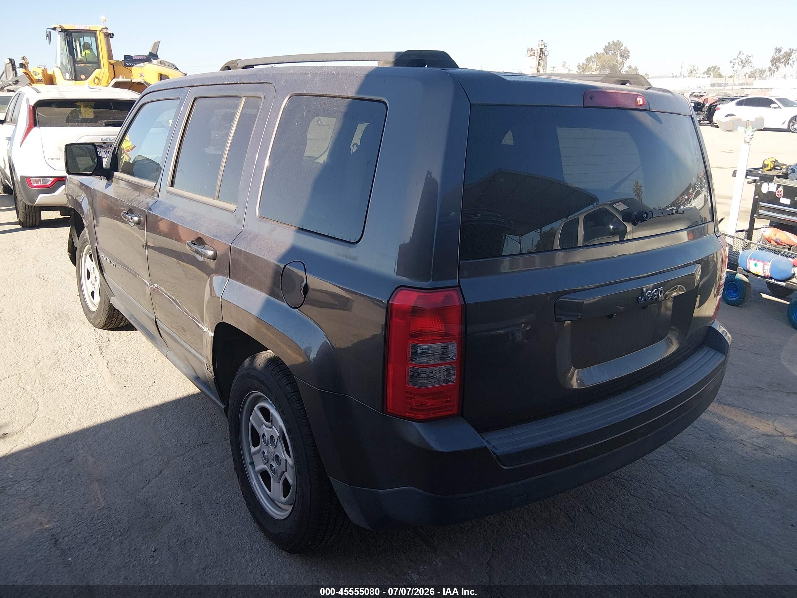 2014 Jeep Patriot Sport Gray vin: 1C4NJPBA3ED844647