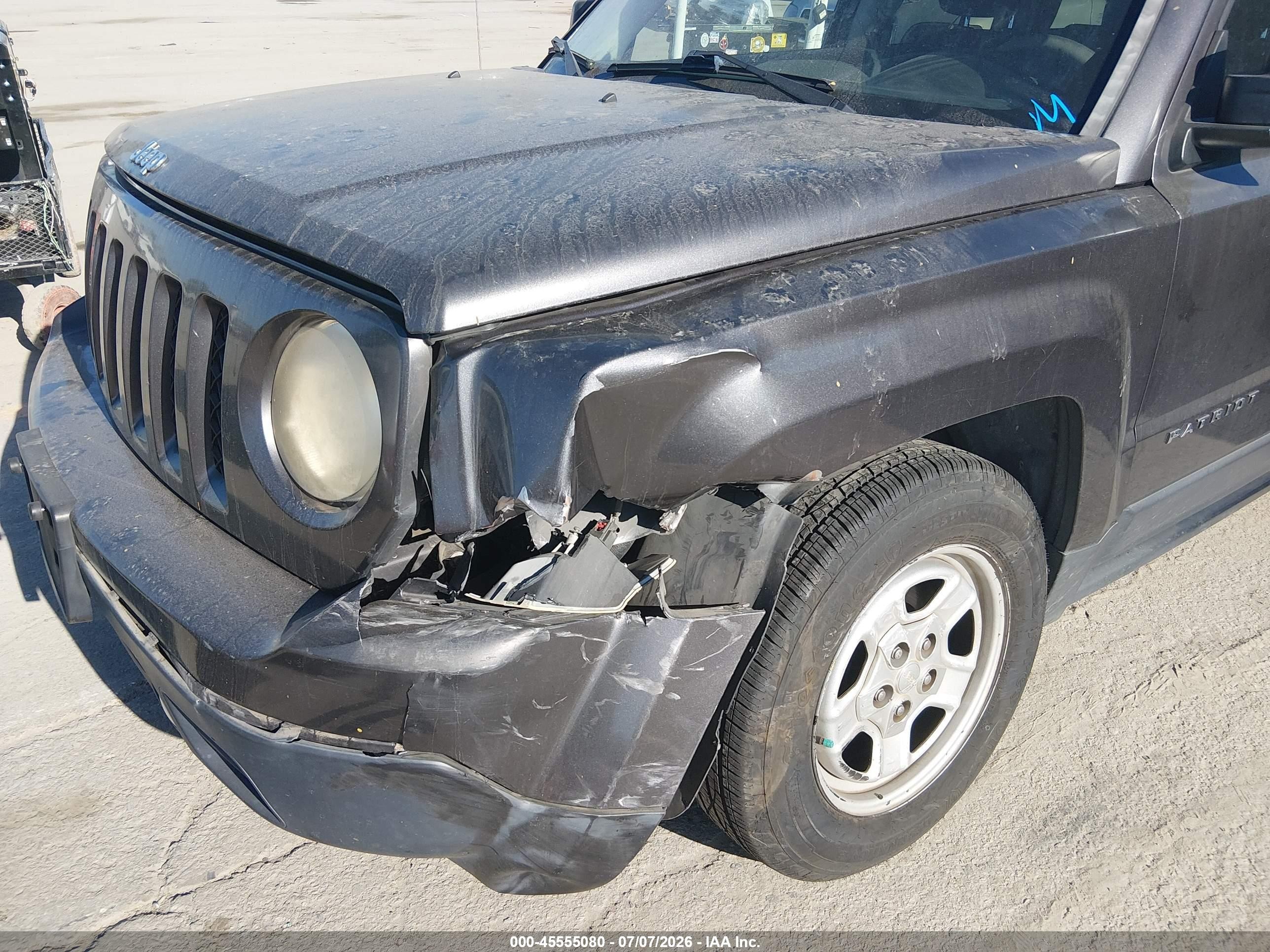 2014 Jeep Patriot Sport Gray vin: 1C4NJPBA3ED844647