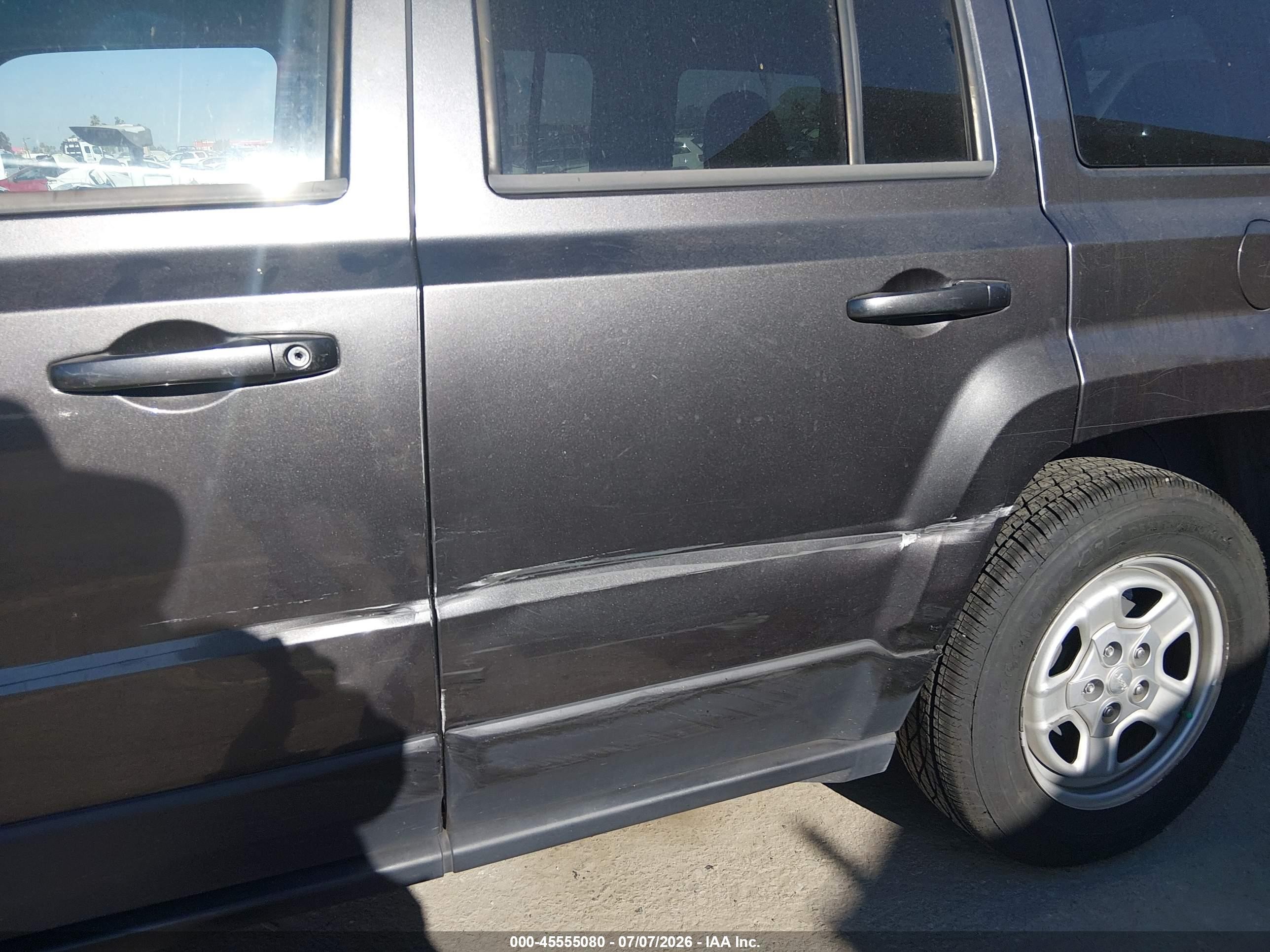 2014 Jeep Patriot Sport Gray vin: 1C4NJPBA3ED844647