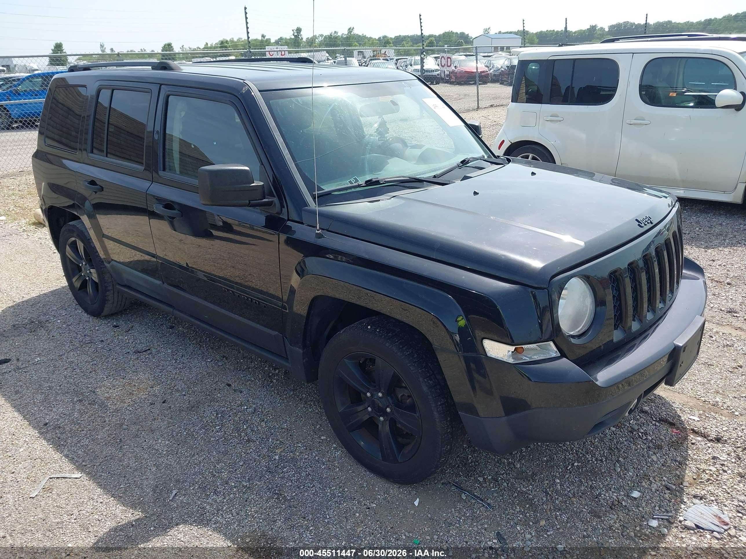 2014 Jeep Patriot Altitude Black vin: 1C4NJPBA3ED848519
