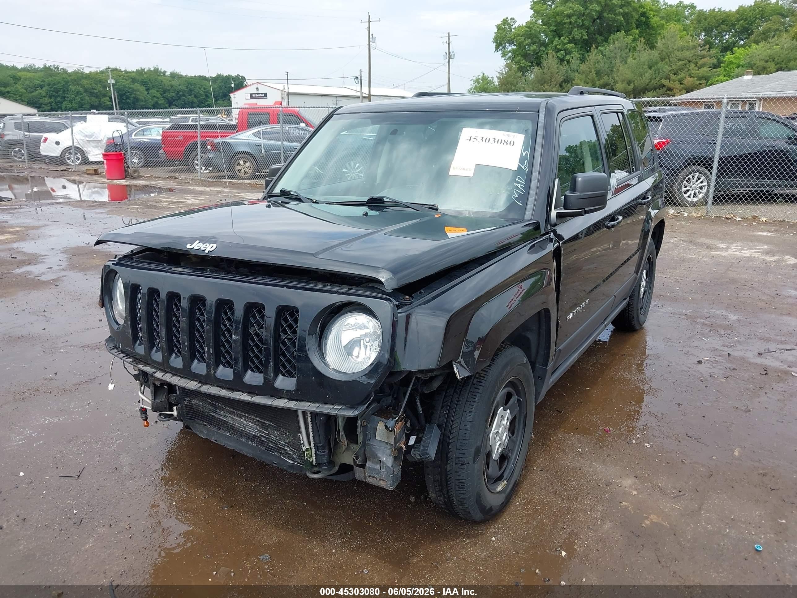 2015 Jeep Patriot Sport Черный vin: 1C4NJPBA3FD280449