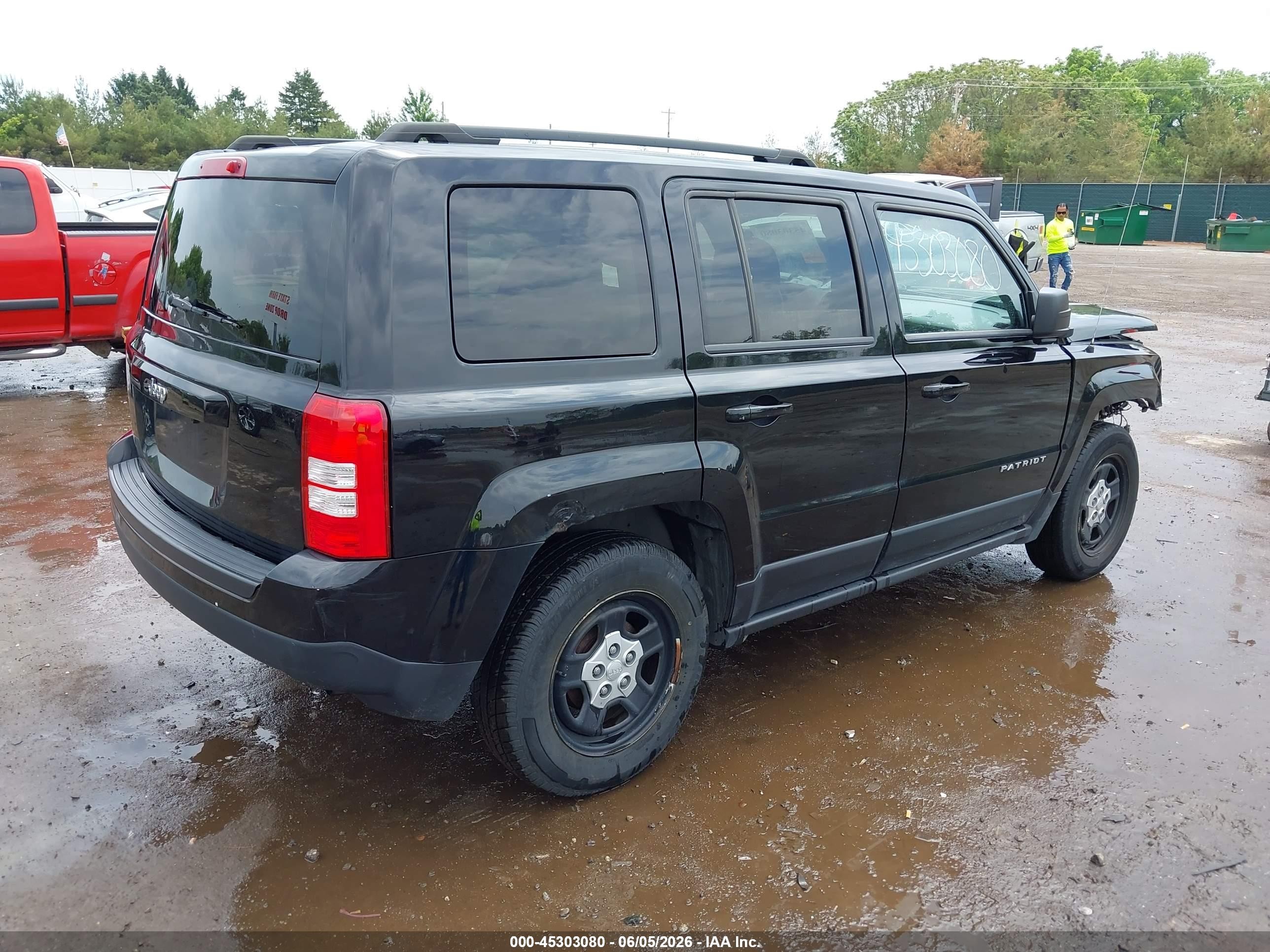 2015 Jeep Patriot Sport Черный vin: 1C4NJPBA3FD280449