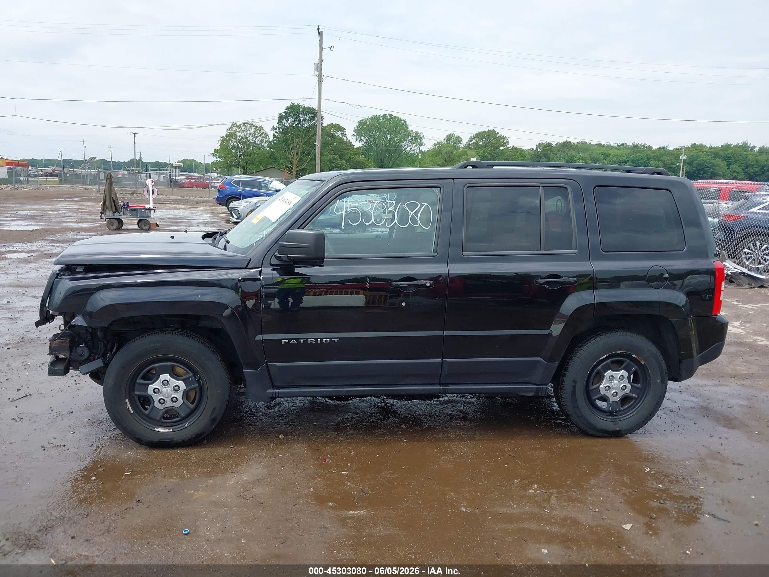 2015 Jeep Patriot Sport Черный vin: 1C4NJPBA3FD280449