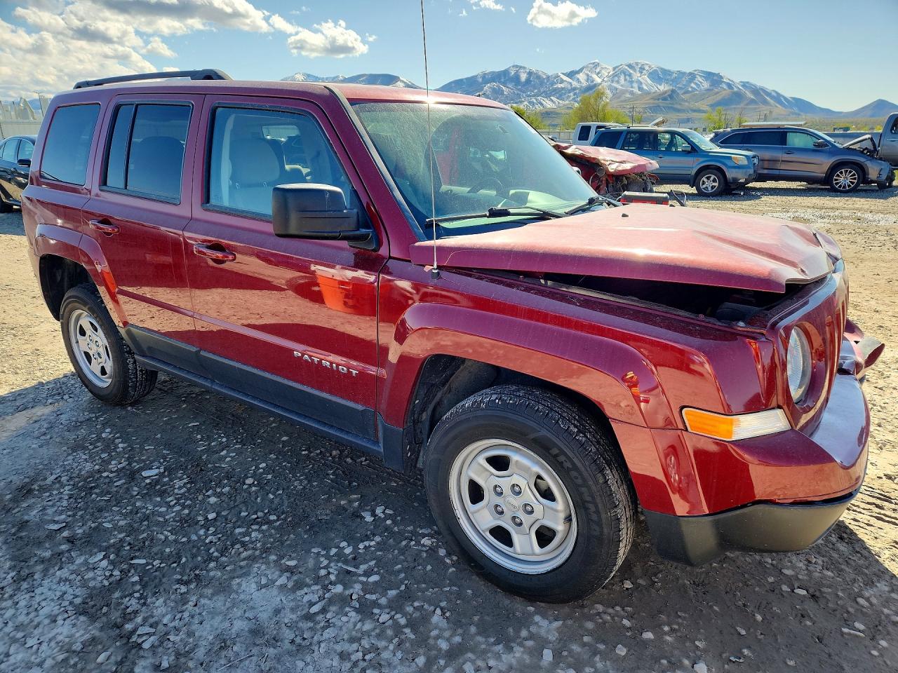 2016 Jeep Patriot Sport Maroon vin: 1C4NJPBA3GD670050