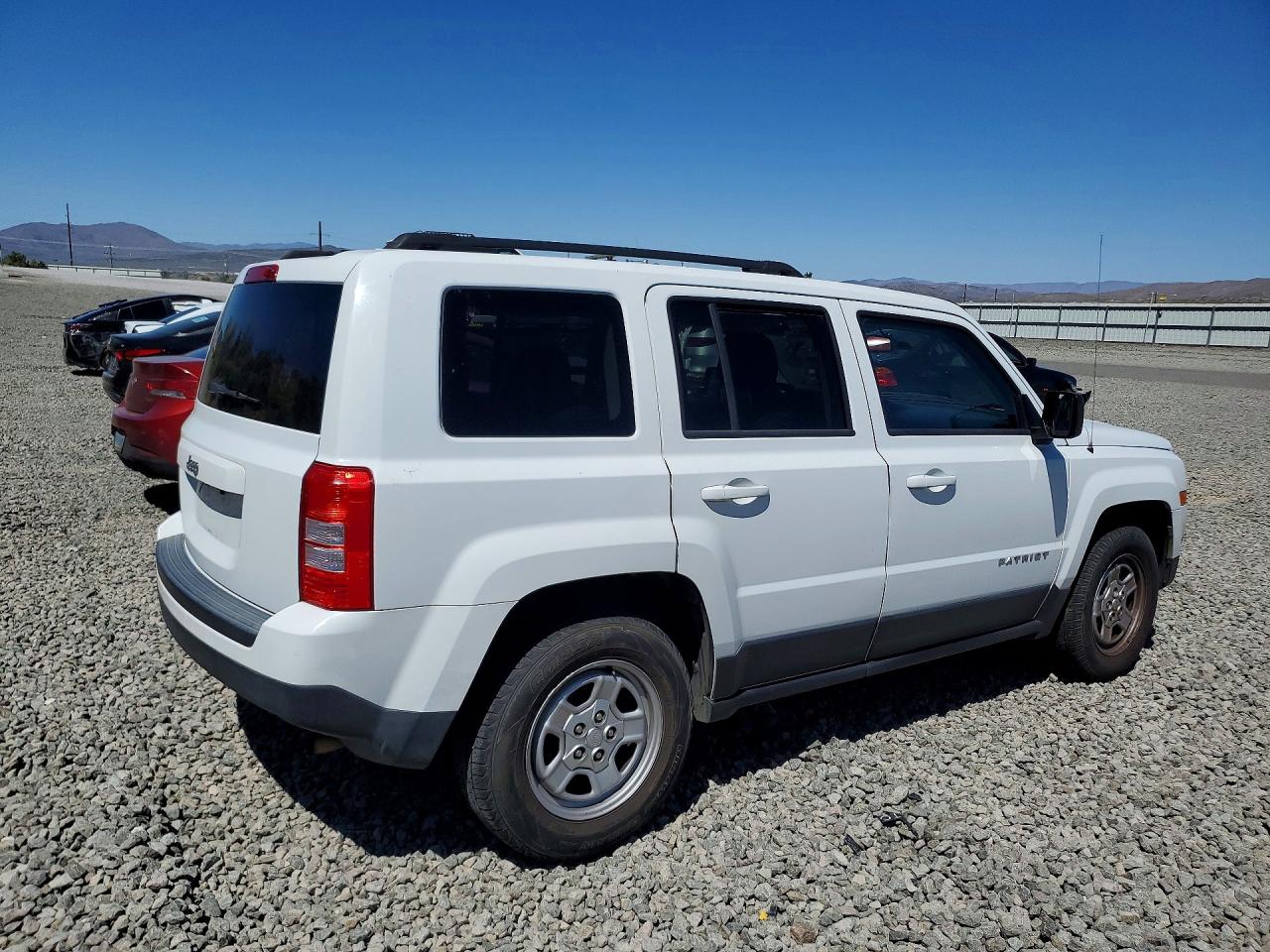 2016 Jeep Patriot Sport White vin: 1C4NJPBA3GD744003