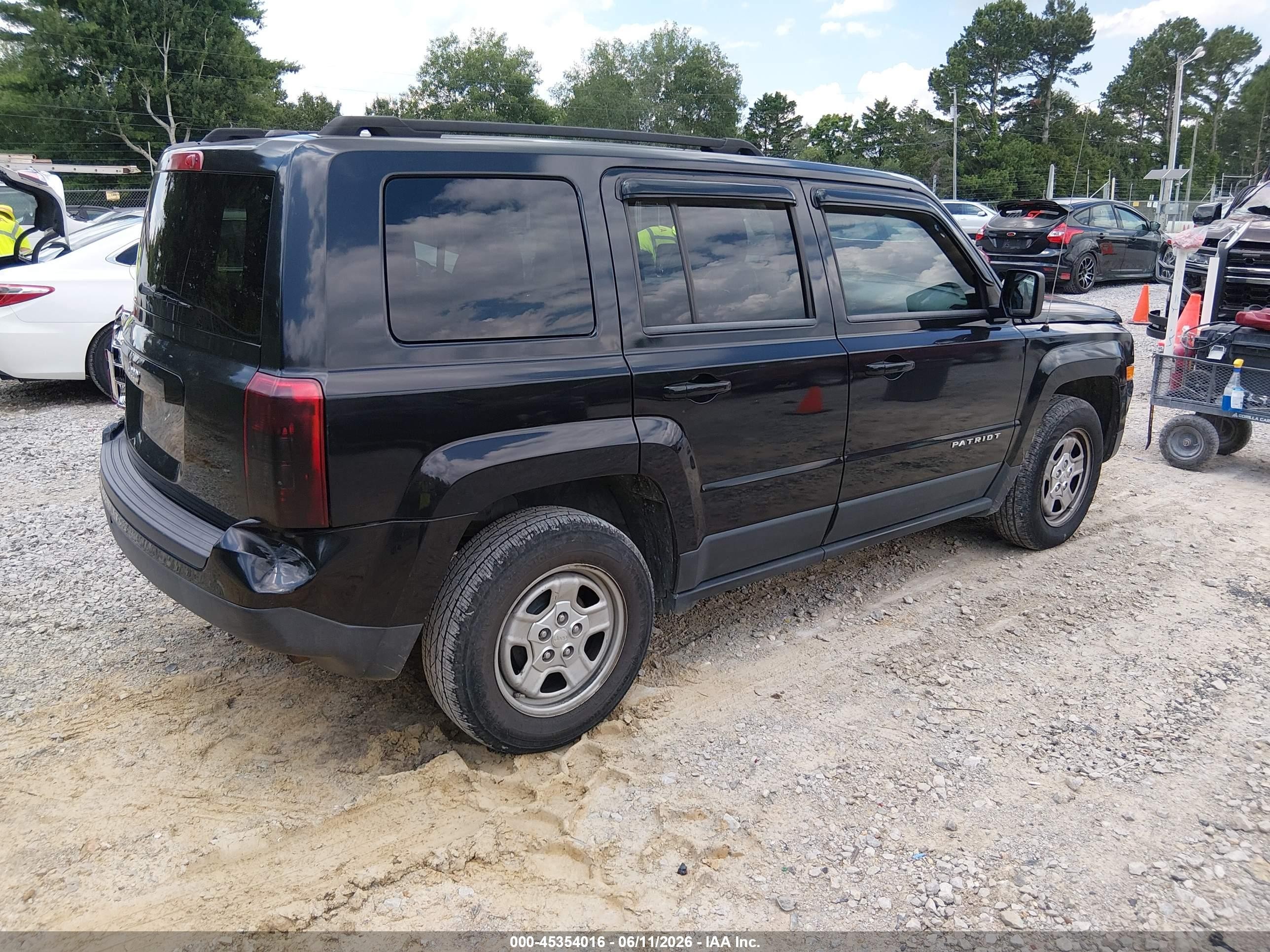2012 Jeep Patriot Sport Black vin: 1C4NJPBA4CD648469