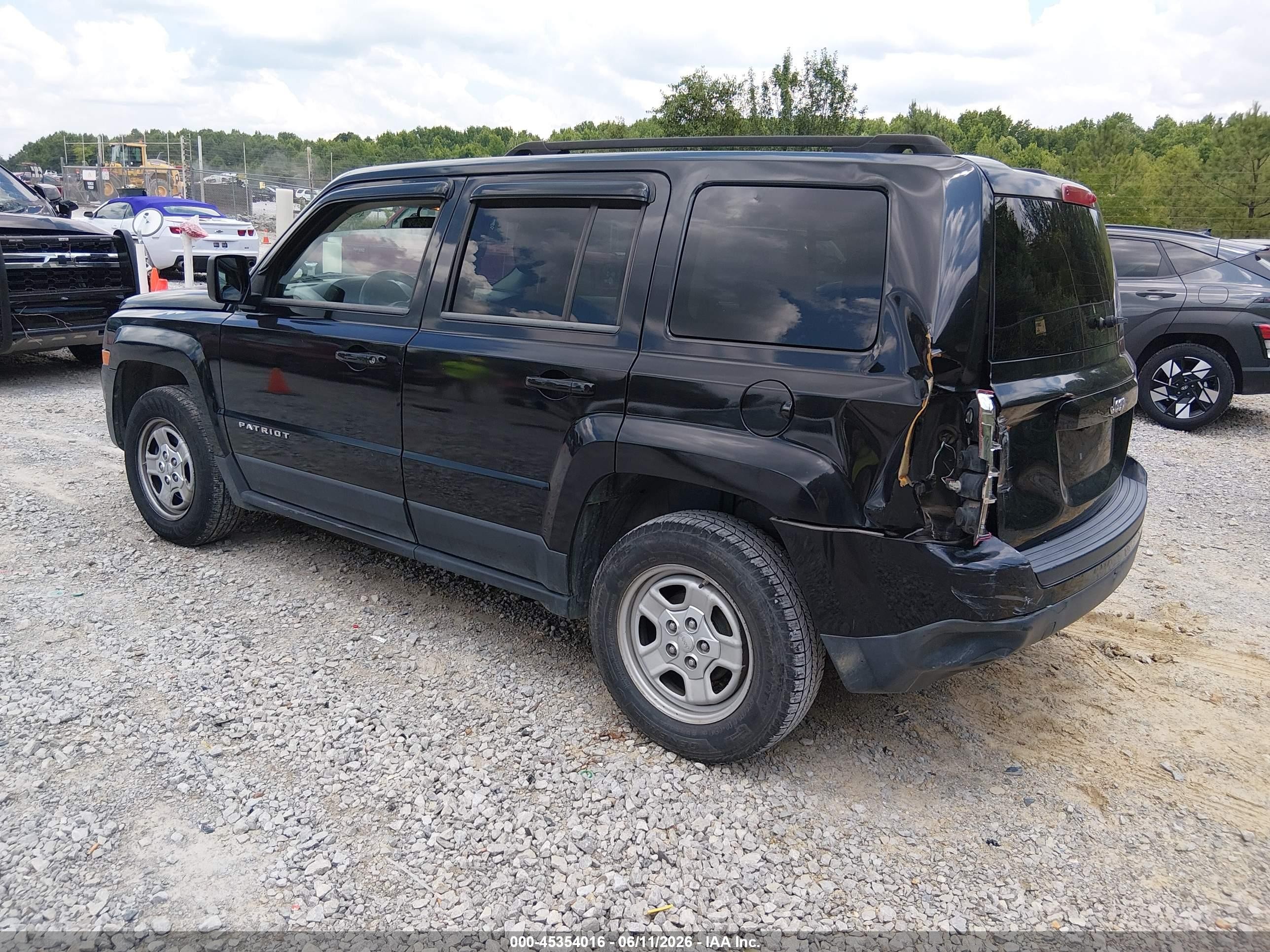 2012 Jeep Patriot Sport Black vin: 1C4NJPBA4CD648469