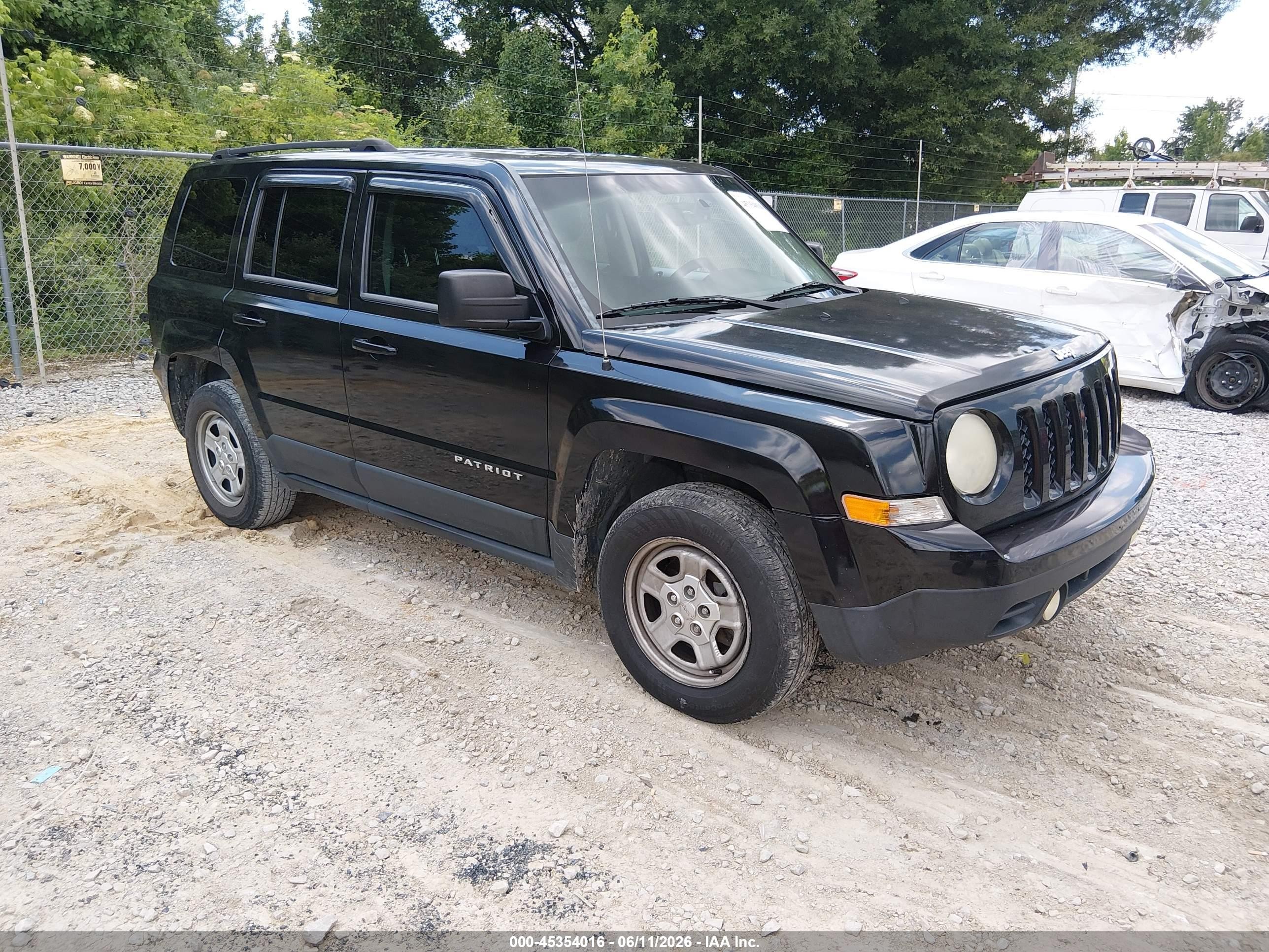 2012 Jeep Patriot Sport Black vin: 1C4NJPBA4CD648469