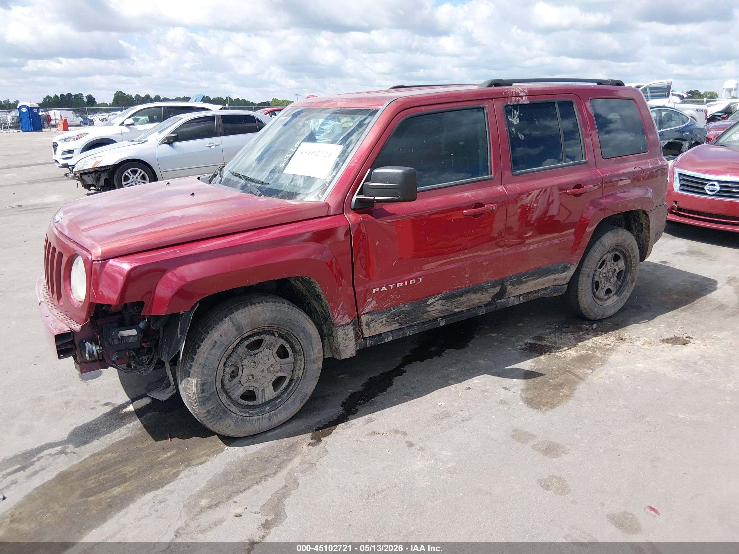 2012 Jeep Patriot Sport Red vin: 1C4NJPBA4CD673498
