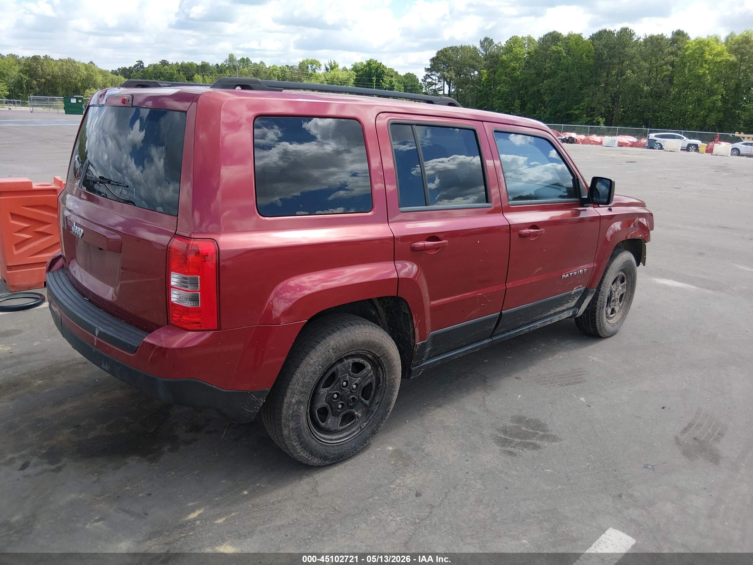 2012 Jeep Patriot Sport Red vin: 1C4NJPBA4CD673498