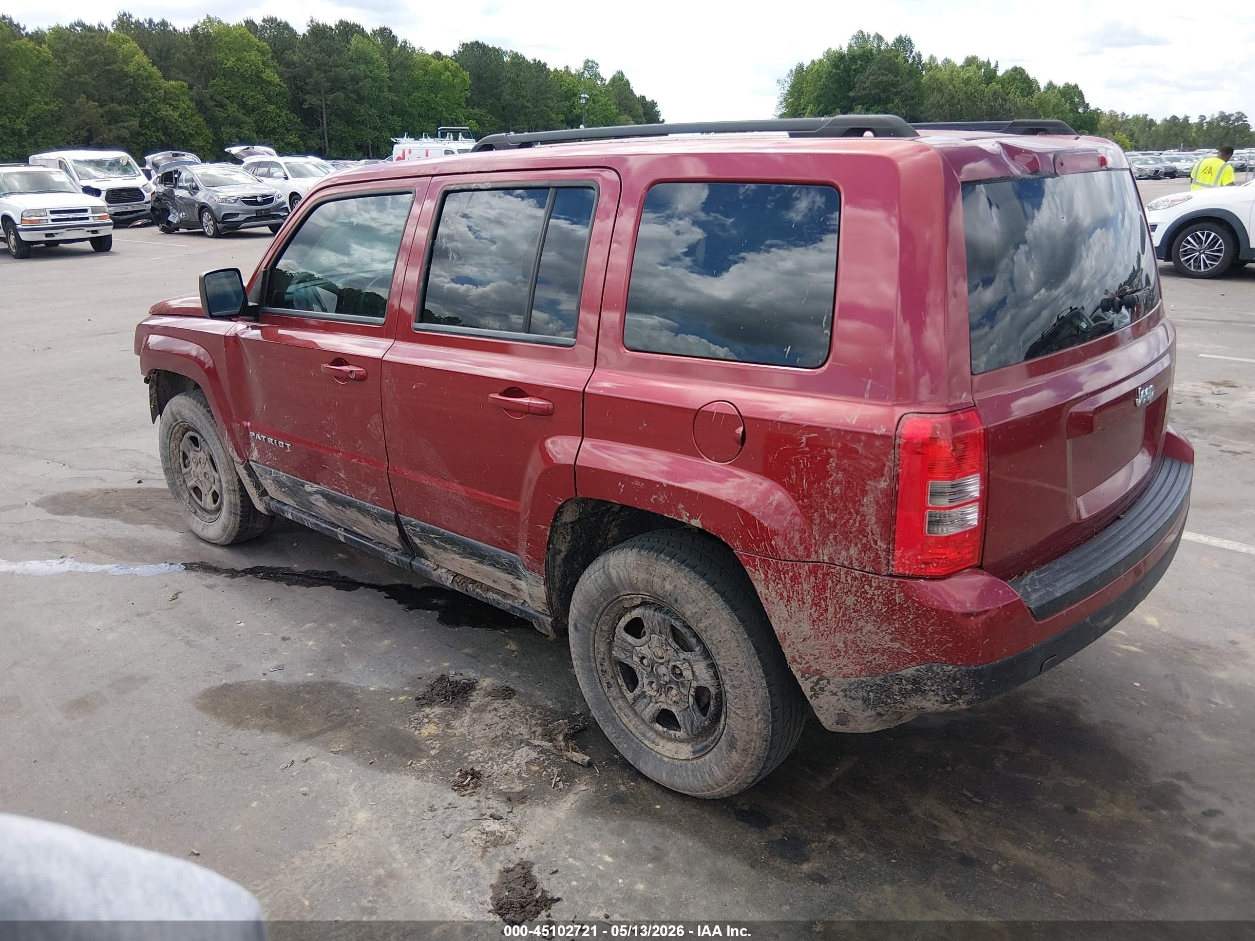 2012 Jeep Patriot Sport Red vin: 1C4NJPBA4CD673498