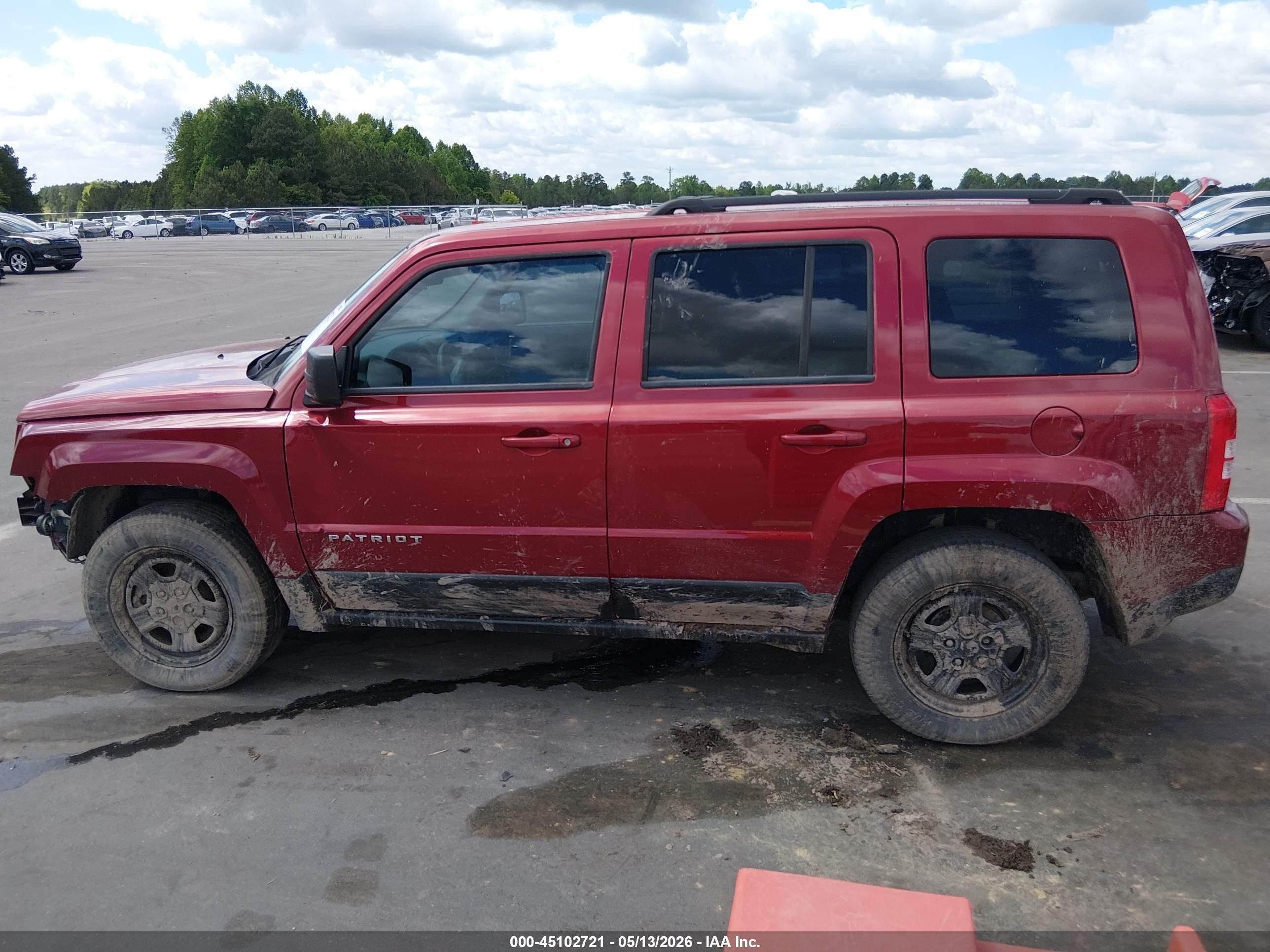 2012 Jeep Patriot Sport Red vin: 1C4NJPBA4CD673498