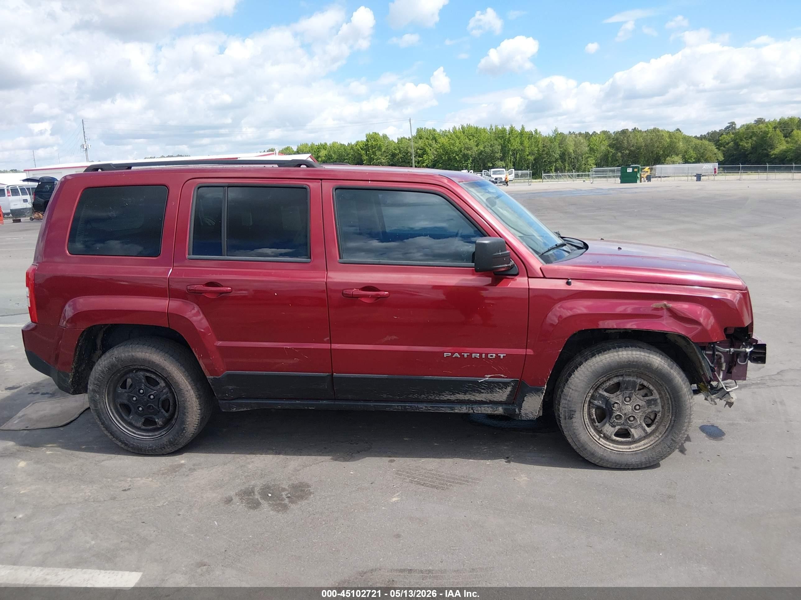 2012 Jeep Patriot Sport Red vin: 1C4NJPBA4CD673498
