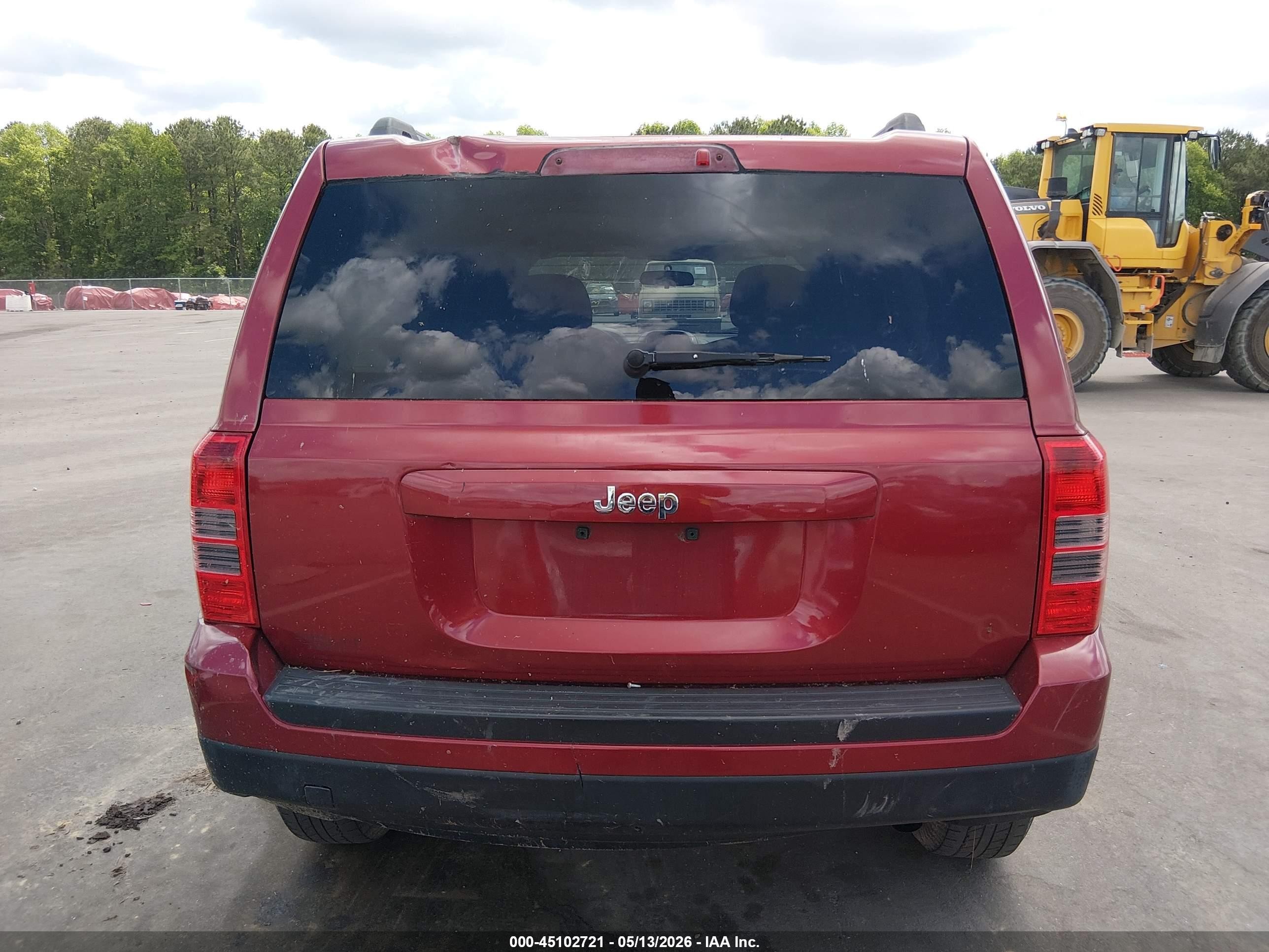 2012 Jeep Patriot Sport Red vin: 1C4NJPBA4CD673498