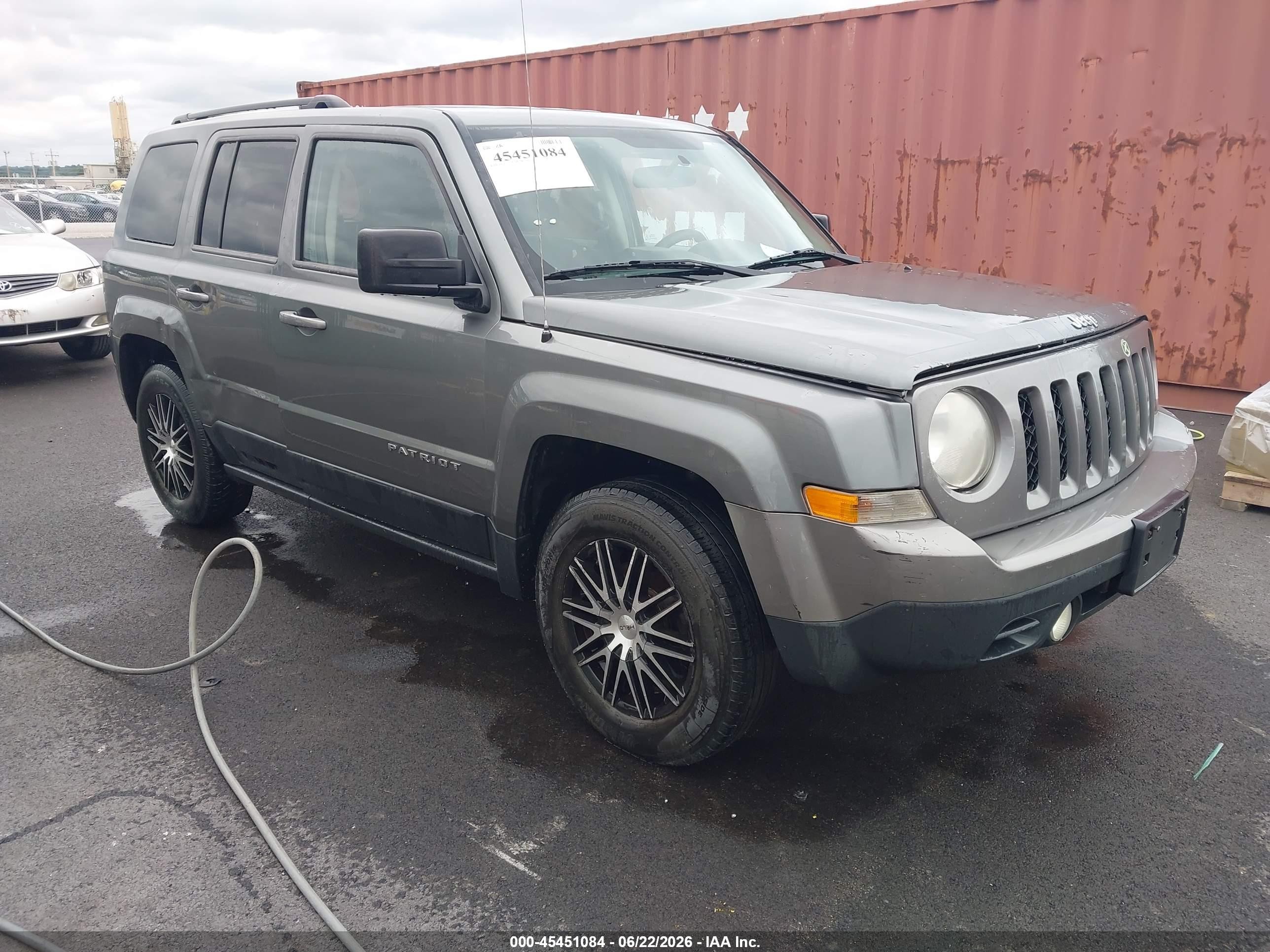 2014 Jeep Patriot Sport Gray vin: 1C4NJPBA4ED523653