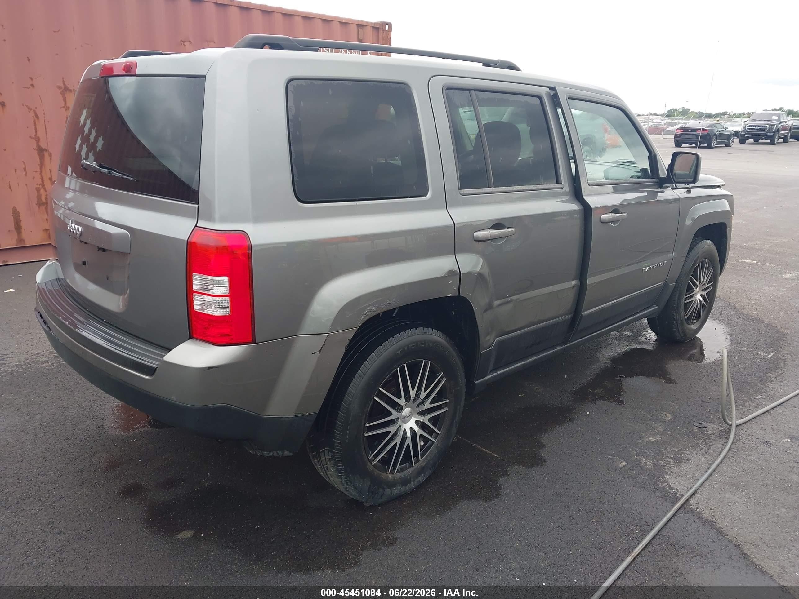 2014 Jeep Patriot Sport Gray vin: 1C4NJPBA4ED523653