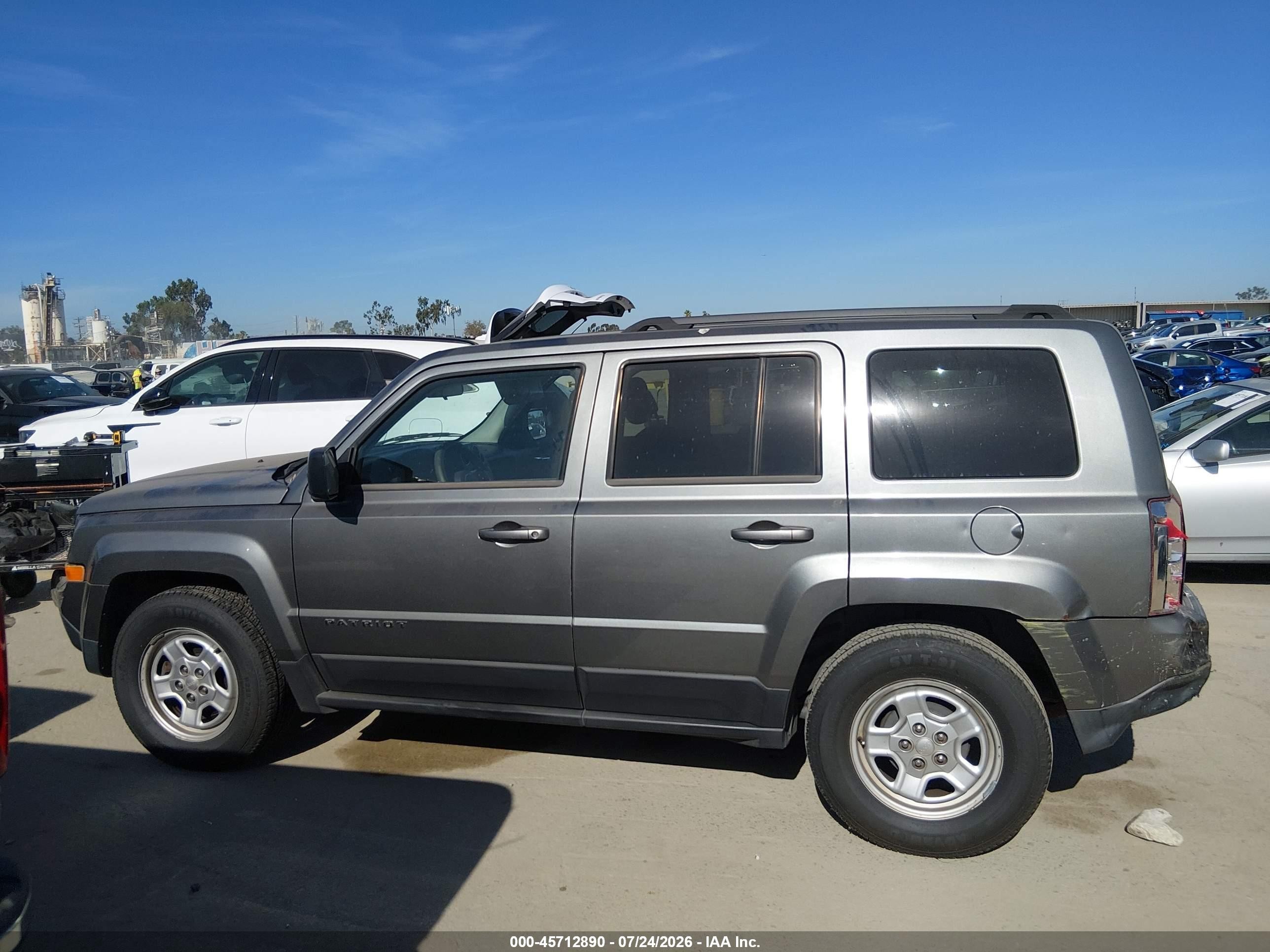 2014 Jeep Patriot Sport Gray vin: 1C4NJPBA4ED596361