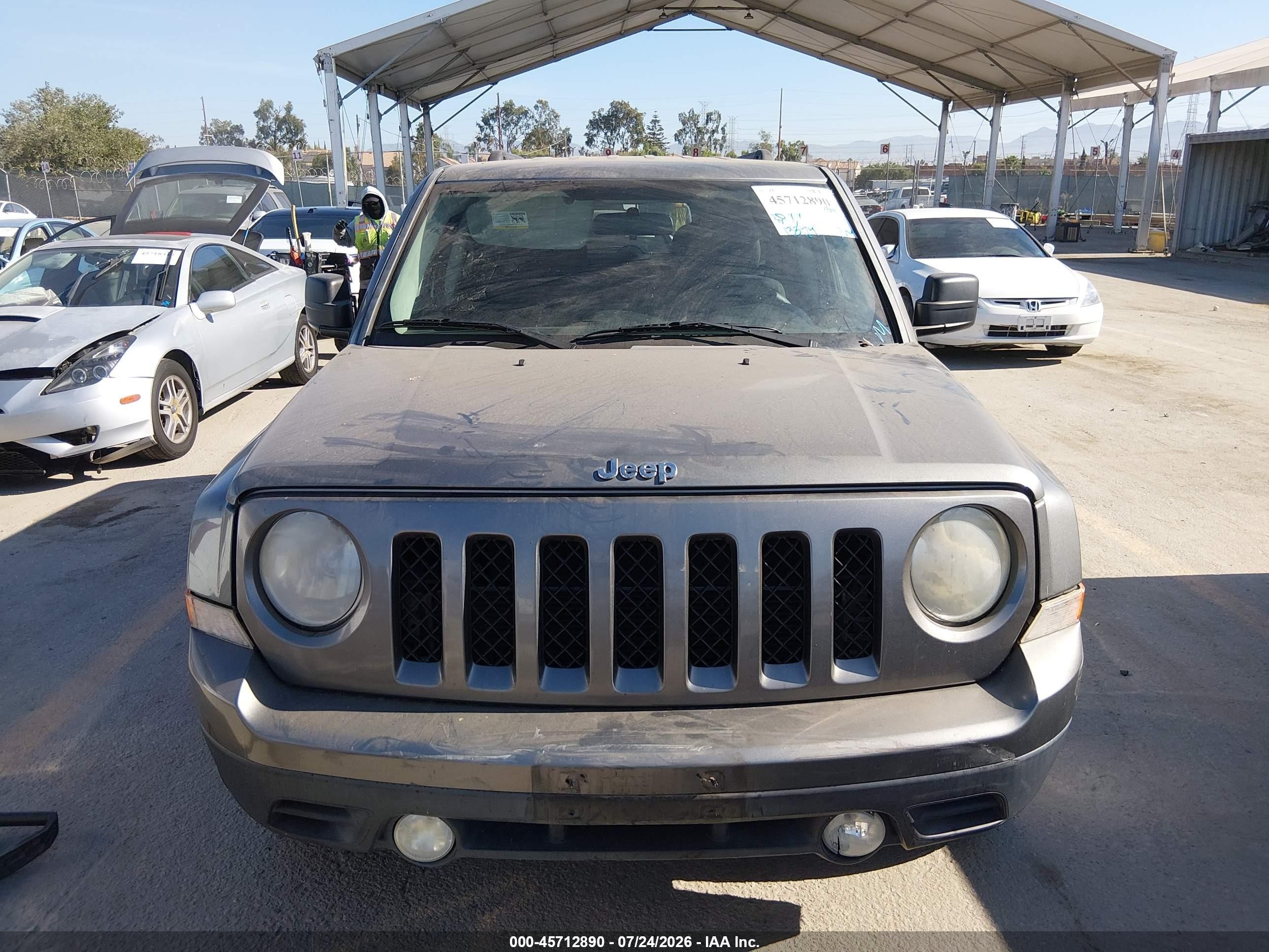 2014 Jeep Patriot Sport Gray vin: 1C4NJPBA4ED596361