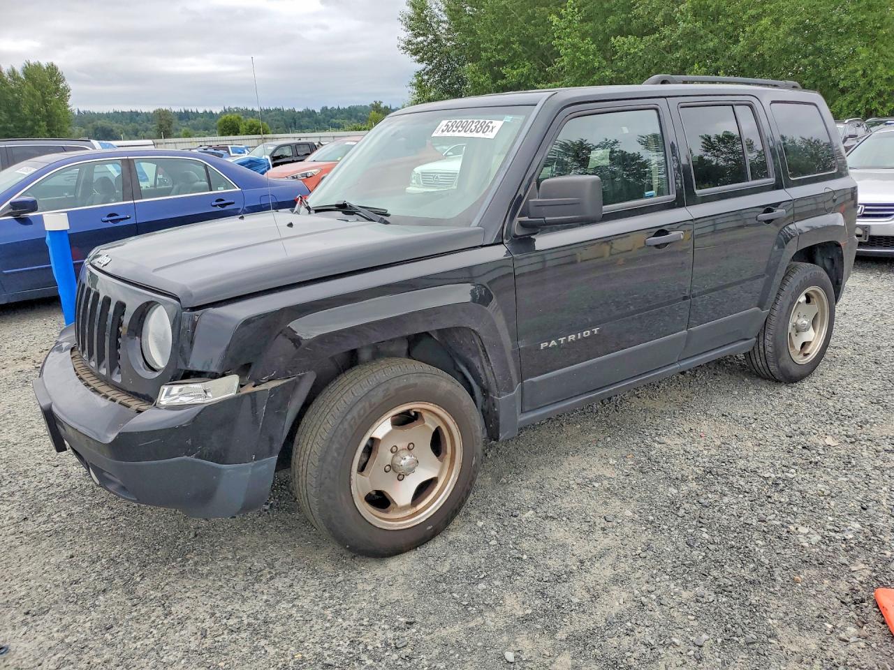 2014 Jeep Patriot Sport Черный vin: 1C4NJPBA4ED692538
