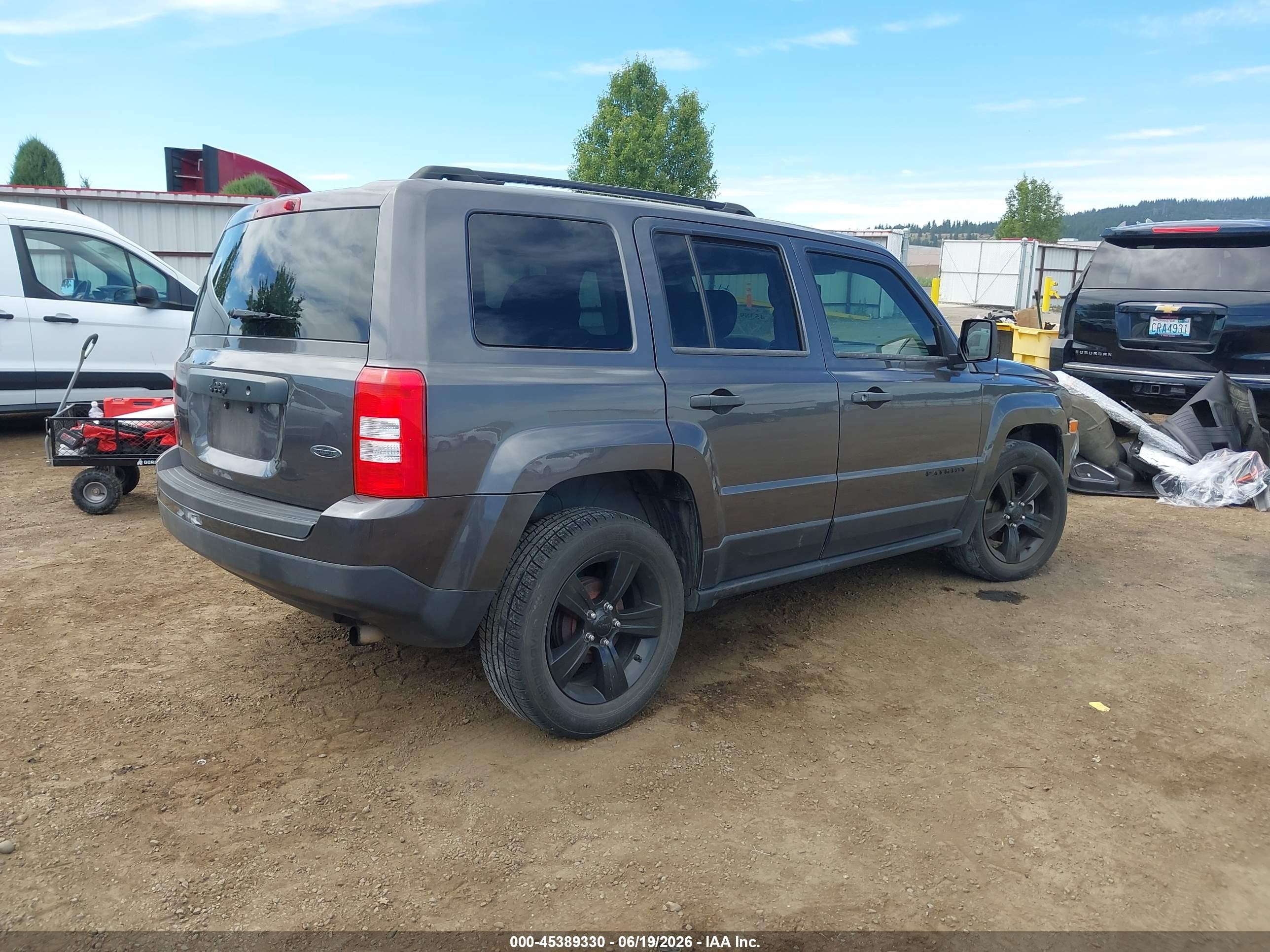 2014 Jeep Patriot Altitude Gray vin: 1C4NJPBA4ED893078