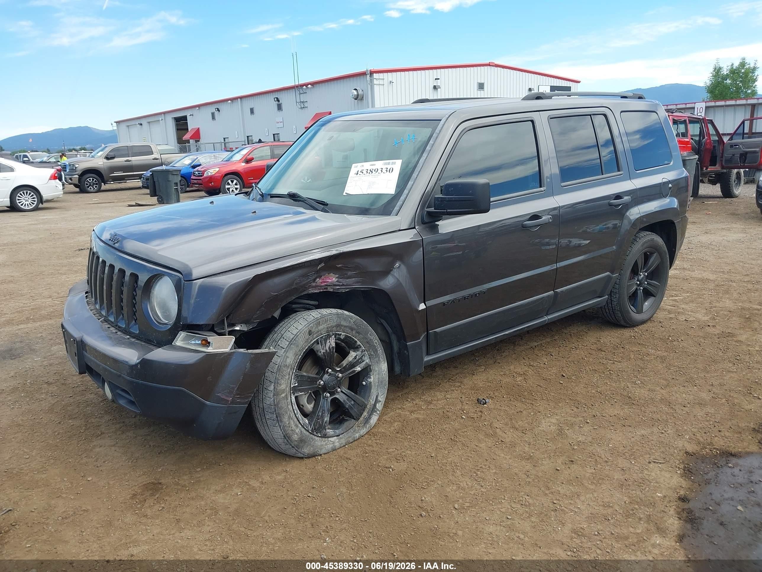 2014 Jeep Patriot Altitude Gray vin: 1C4NJPBA4ED893078