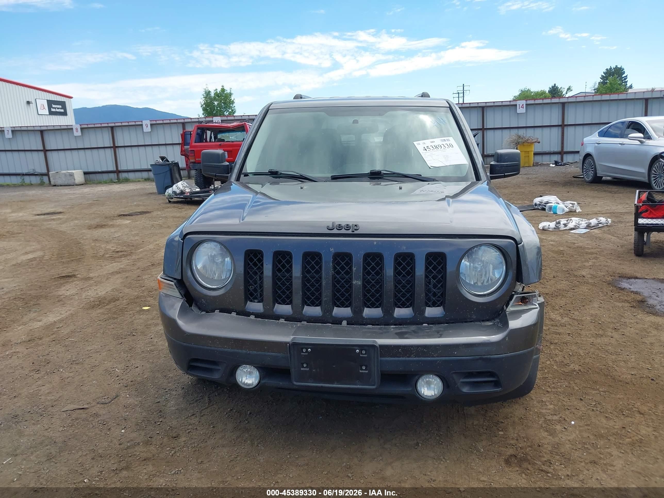 2014 Jeep Patriot Altitude Gray vin: 1C4NJPBA4ED893078