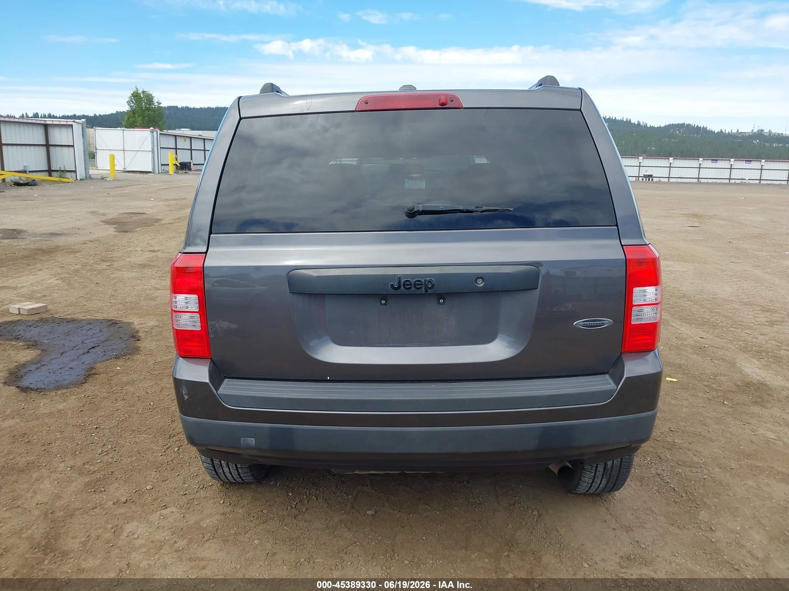 2014 Jeep Patriot Altitude Gray vin: 1C4NJPBA4ED893078