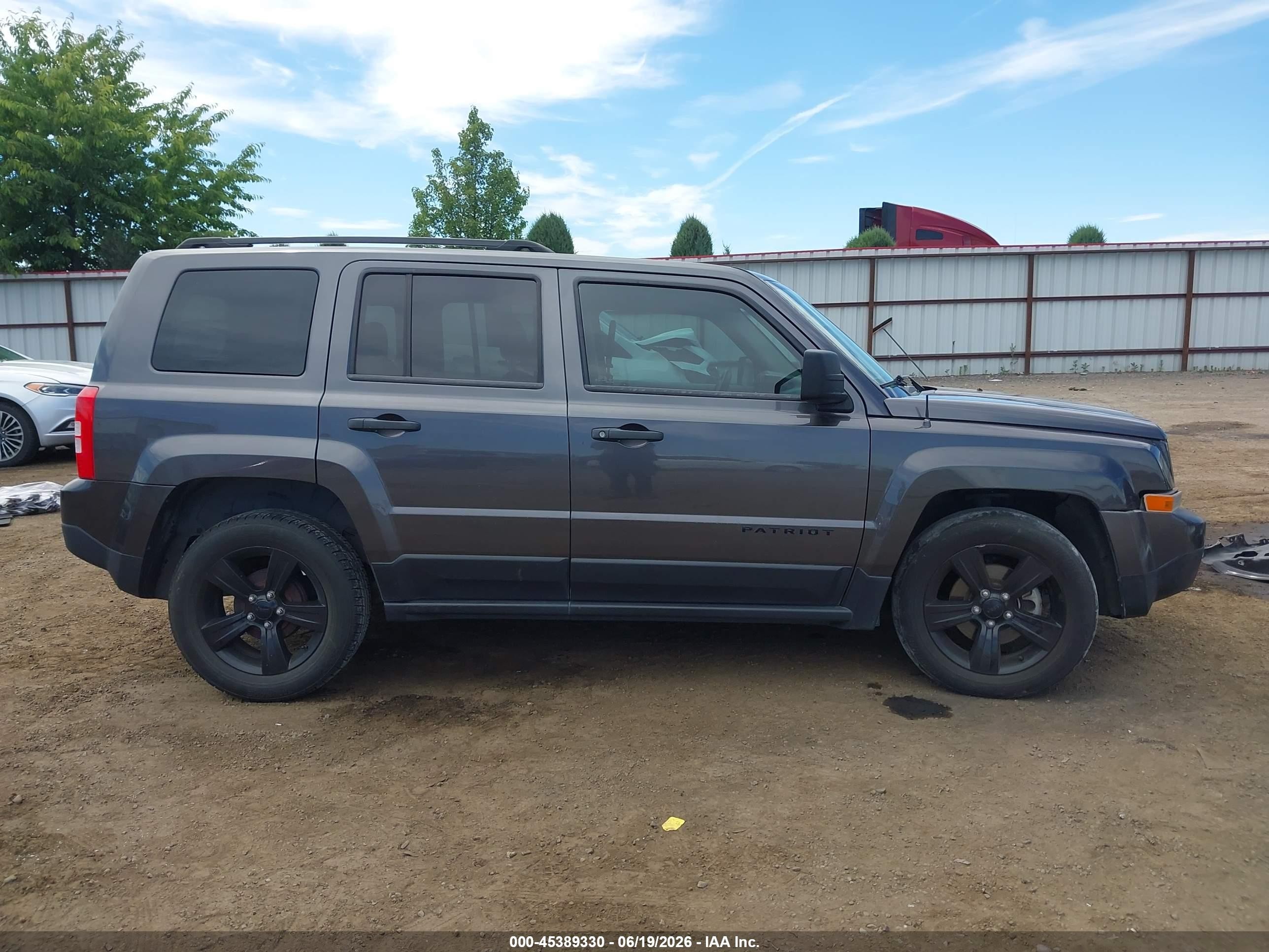 2014 Jeep Patriot Altitude Gray vin: 1C4NJPBA4ED893078