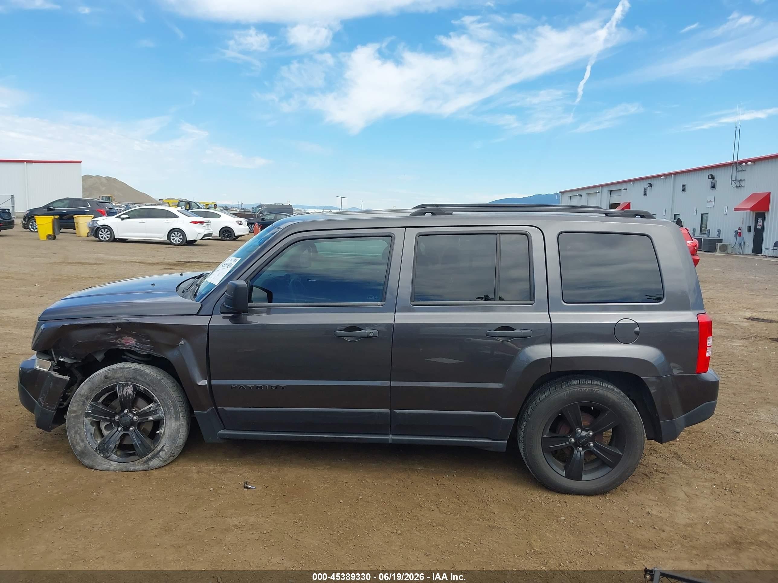 2014 Jeep Patriot Altitude Gray vin: 1C4NJPBA4ED893078