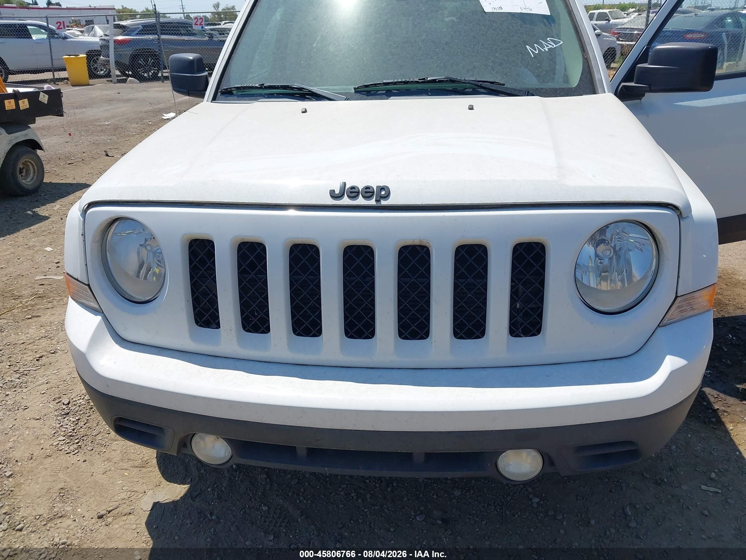 2015 Jeep Patriot Altitude Edition White vin: 1C4NJPBA4FD194468